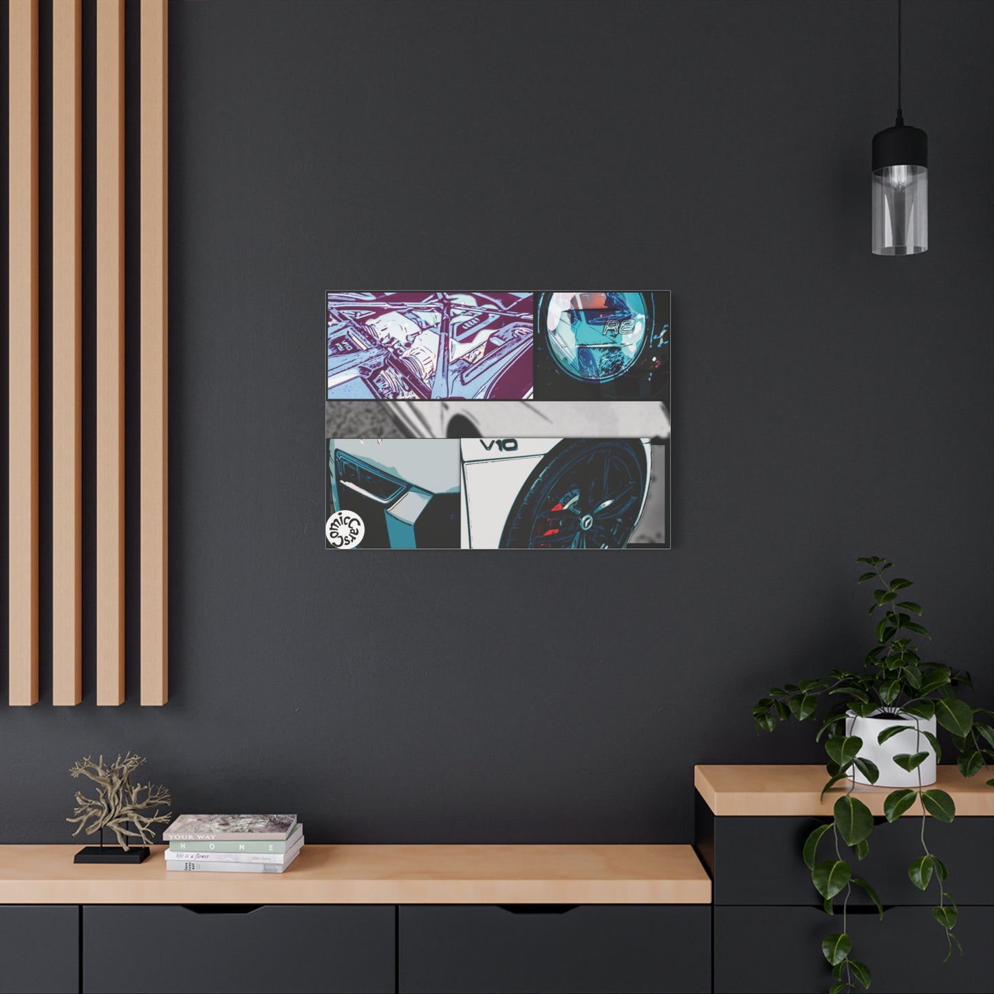 Canvas Print of Fast German Sports Car for Automotive Enthusiasts