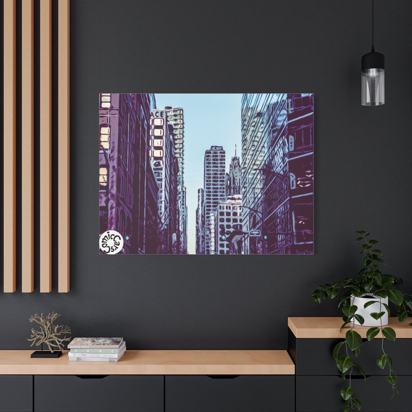 Chi-Town Cruises Matte Canvas Wall Art Urban Decor for Home and Office
