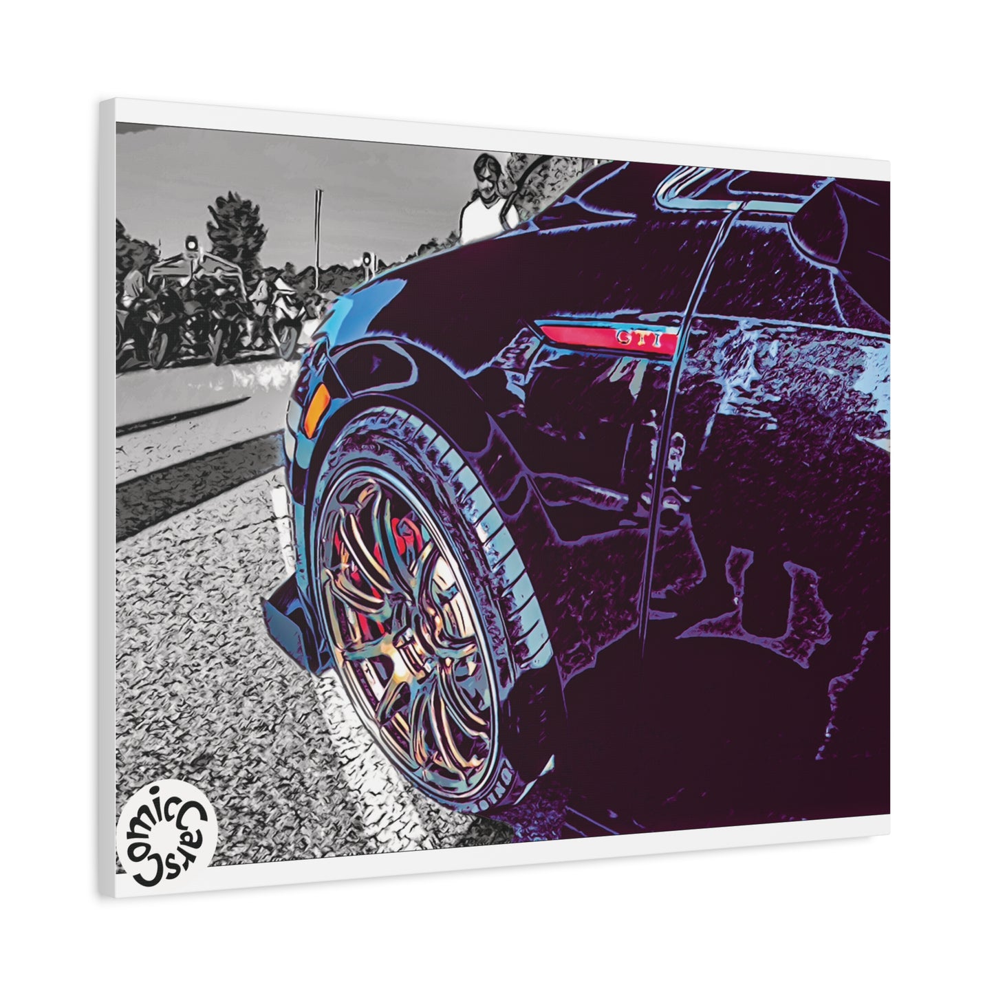 Canvas Print German Import Sports Car Luxury Decor for Car Enthusiasts