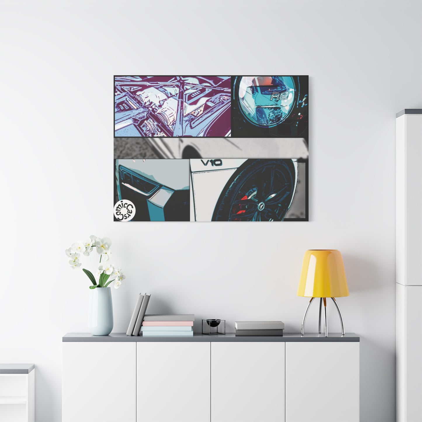 Canvas Print of Fast German Sports Car for Automotive Enthusiasts
