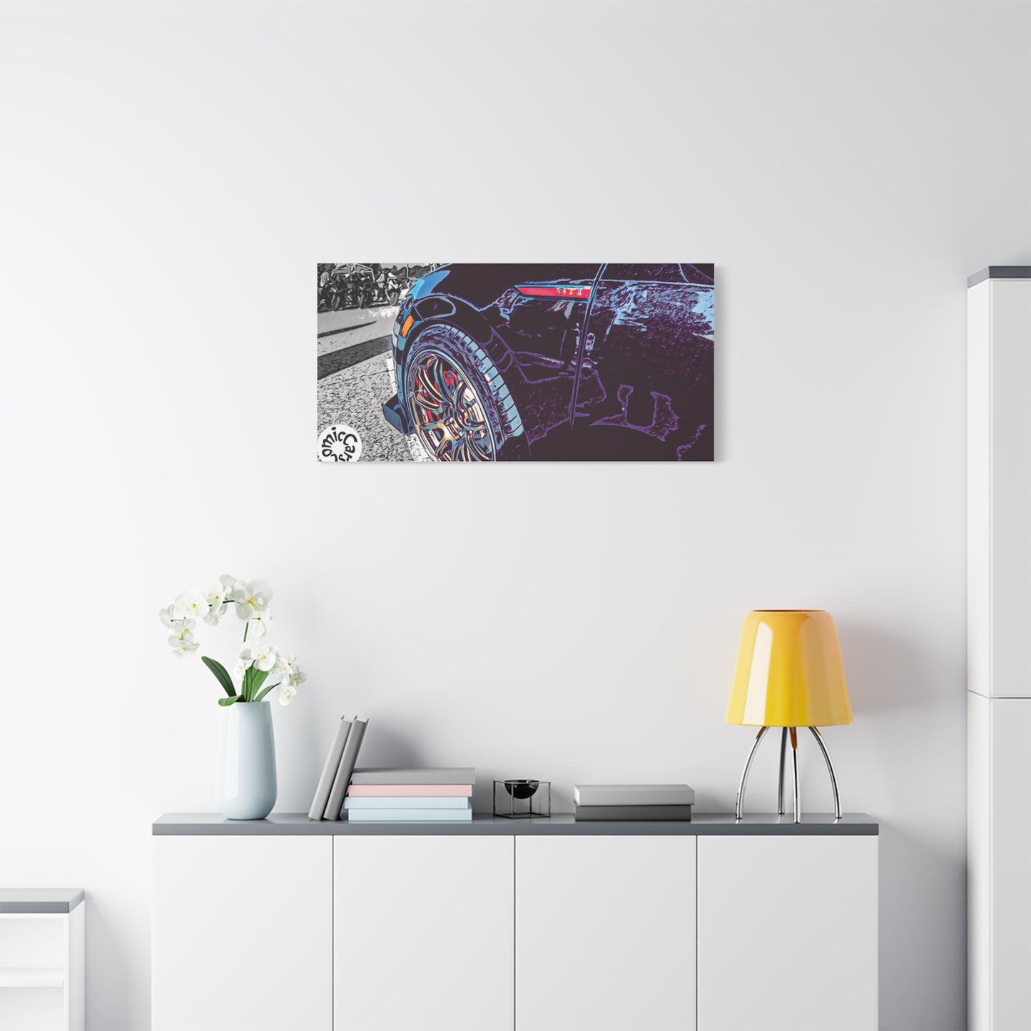 Canvas Print German Import Sports Car Luxury Decor for Car Enthusiasts