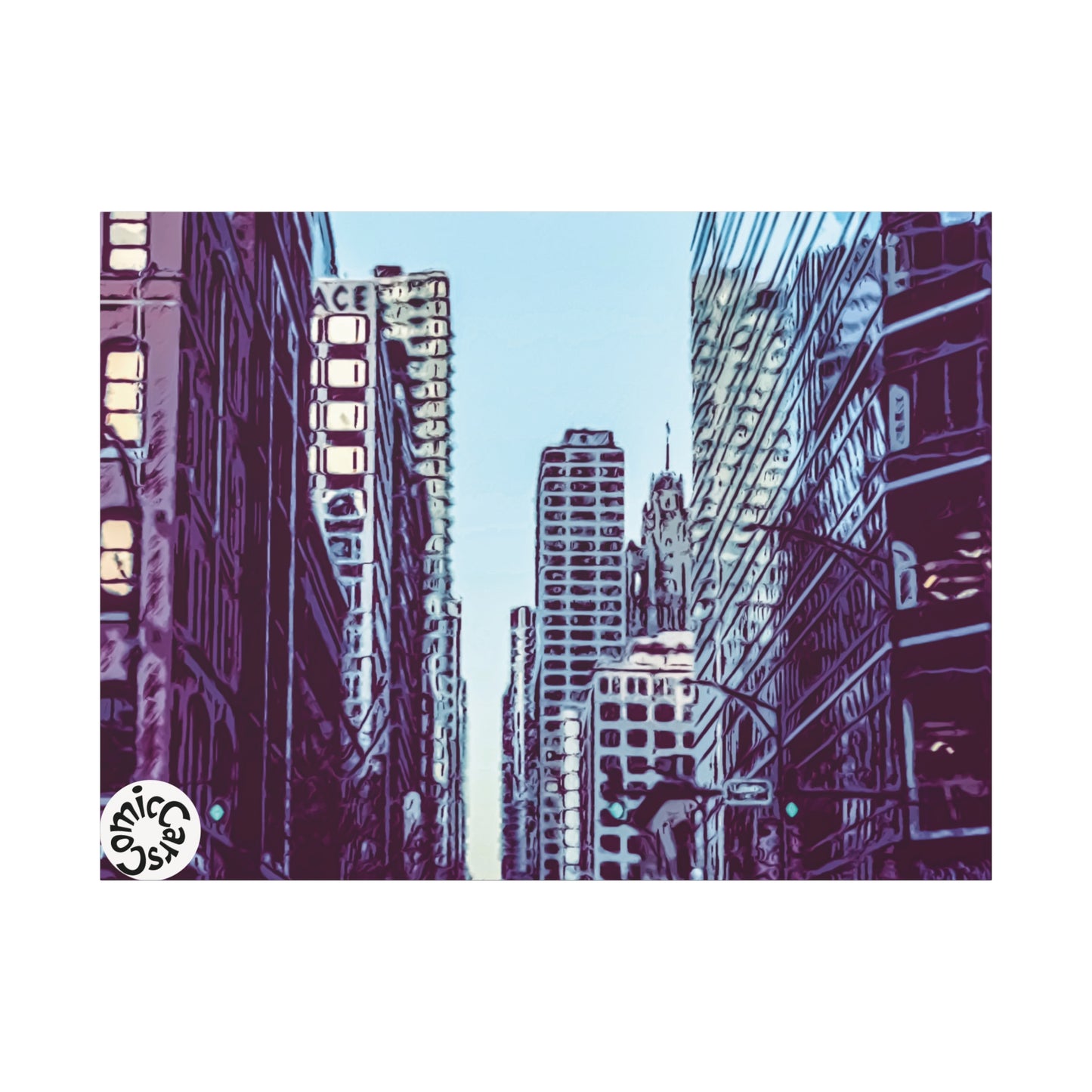 Chi-Town Cruises Matte Canvas Wall Art Urban Decor for Home and Office