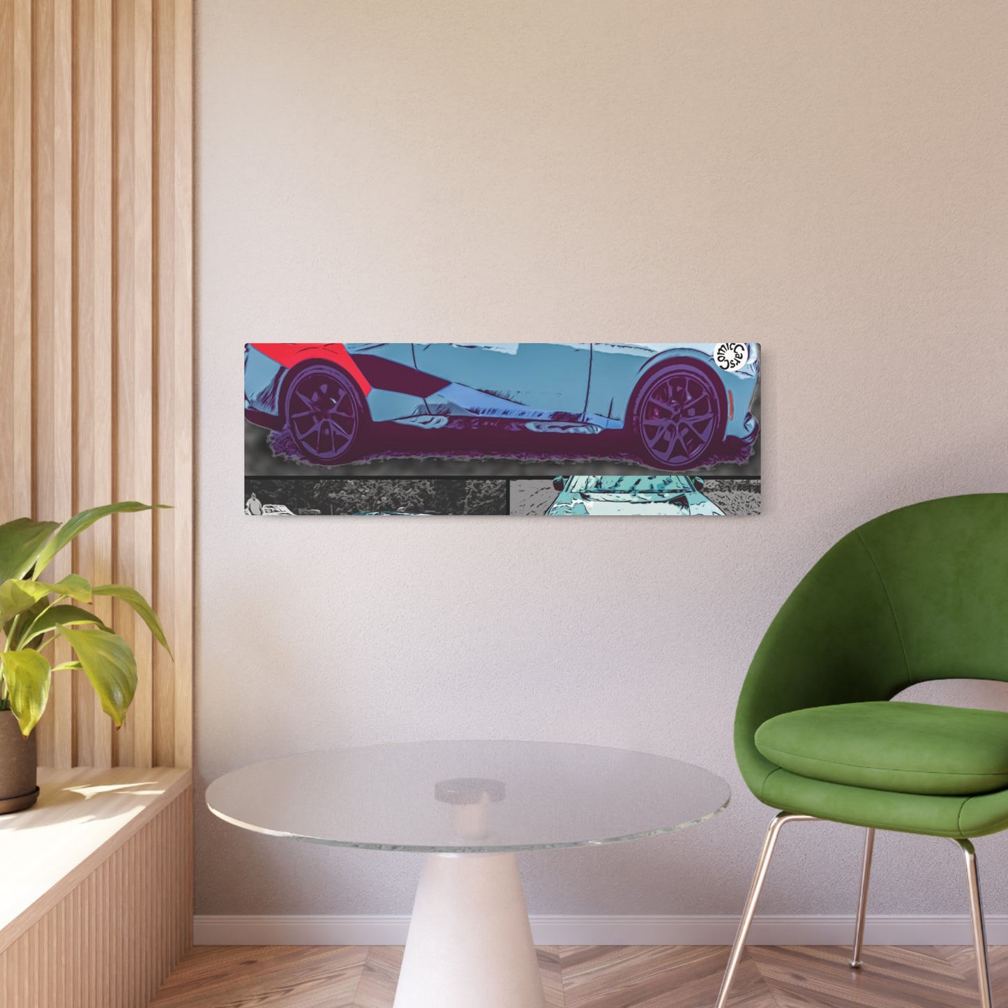 Metal Art Sign German Import Fast Sports Car Design