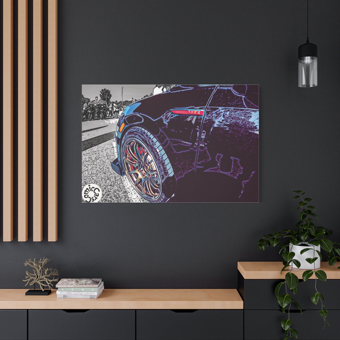 Canvas Print German Import Sports Car Luxury Decor for Car Enthusiasts