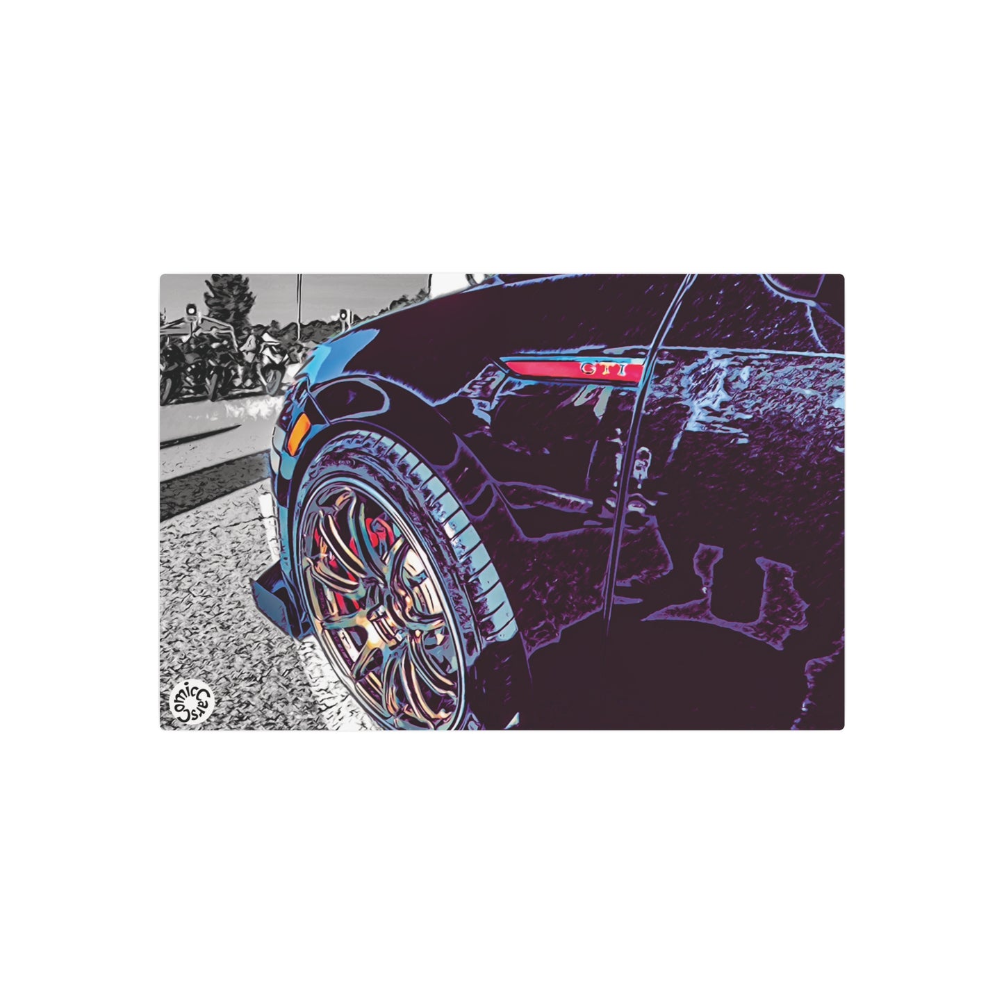 Metal Art Sign German Import Sports Car Wall Decor