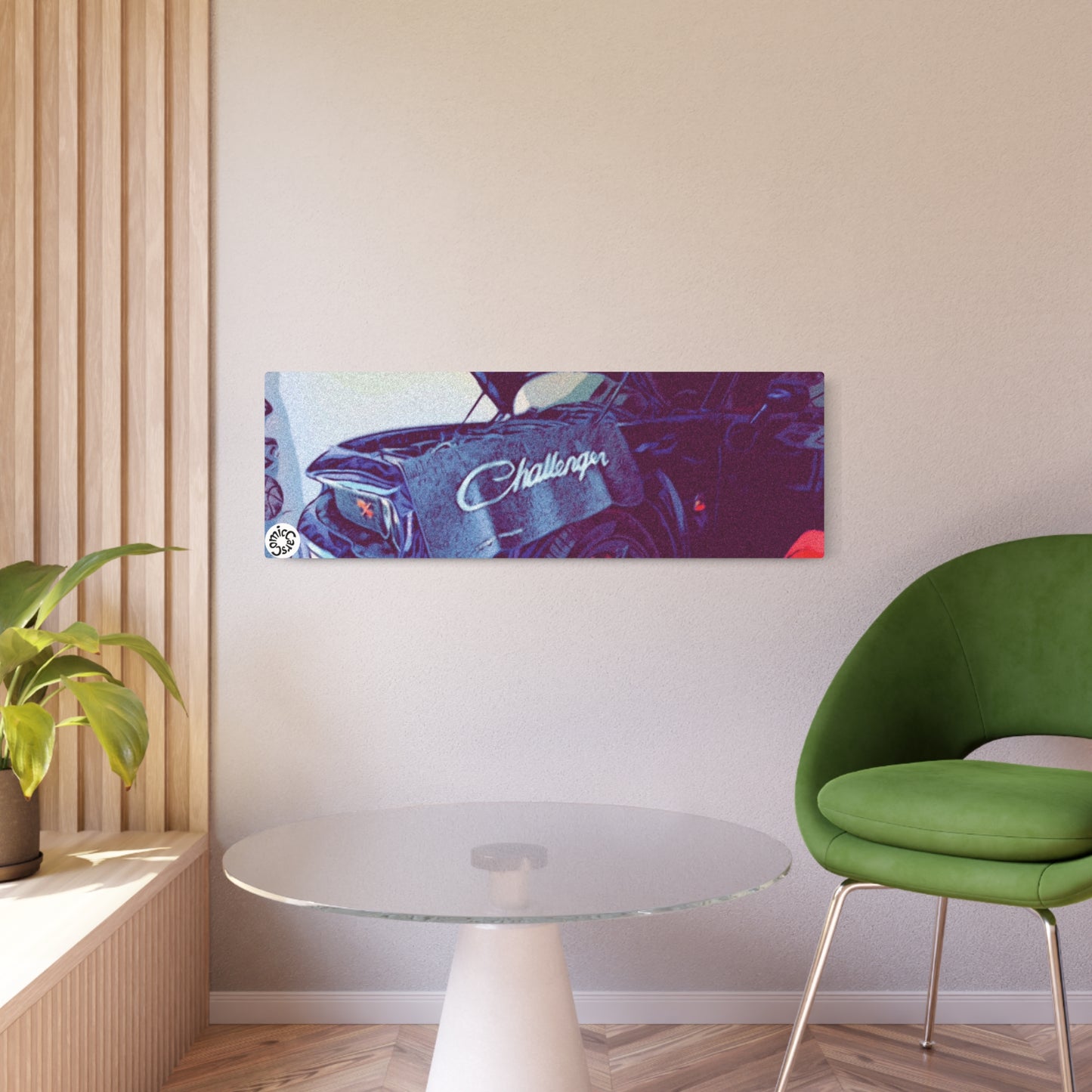 Metal Art Sign Modern Muscle Car Comic Shop Decor