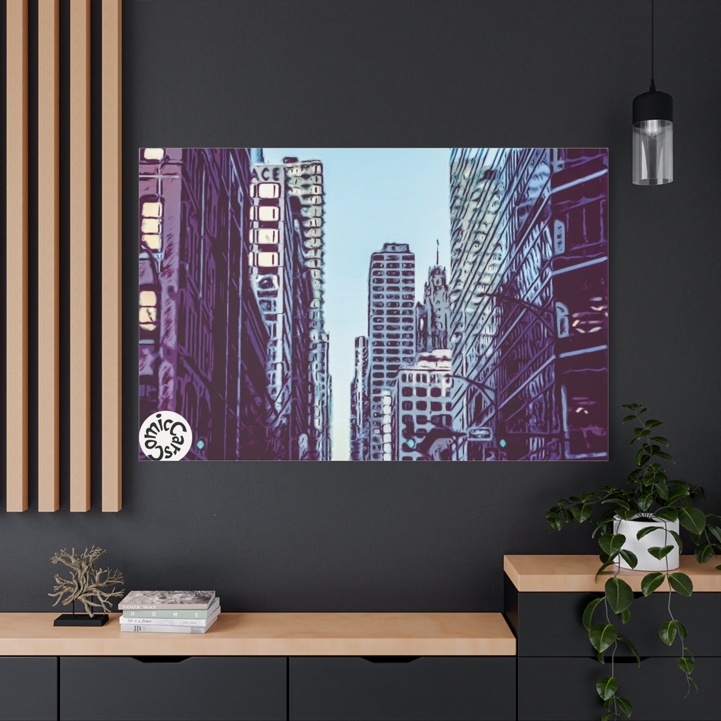 Chi-Town Cruises Matte Canvas Wall Art Urban Decor for Home and Office