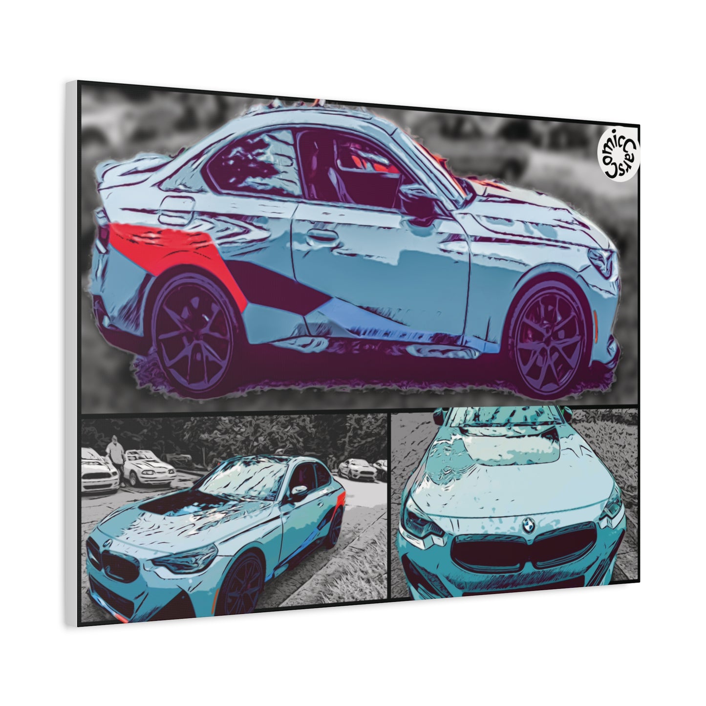 Canvas Print German Sports Car Matte Wall Art Decor