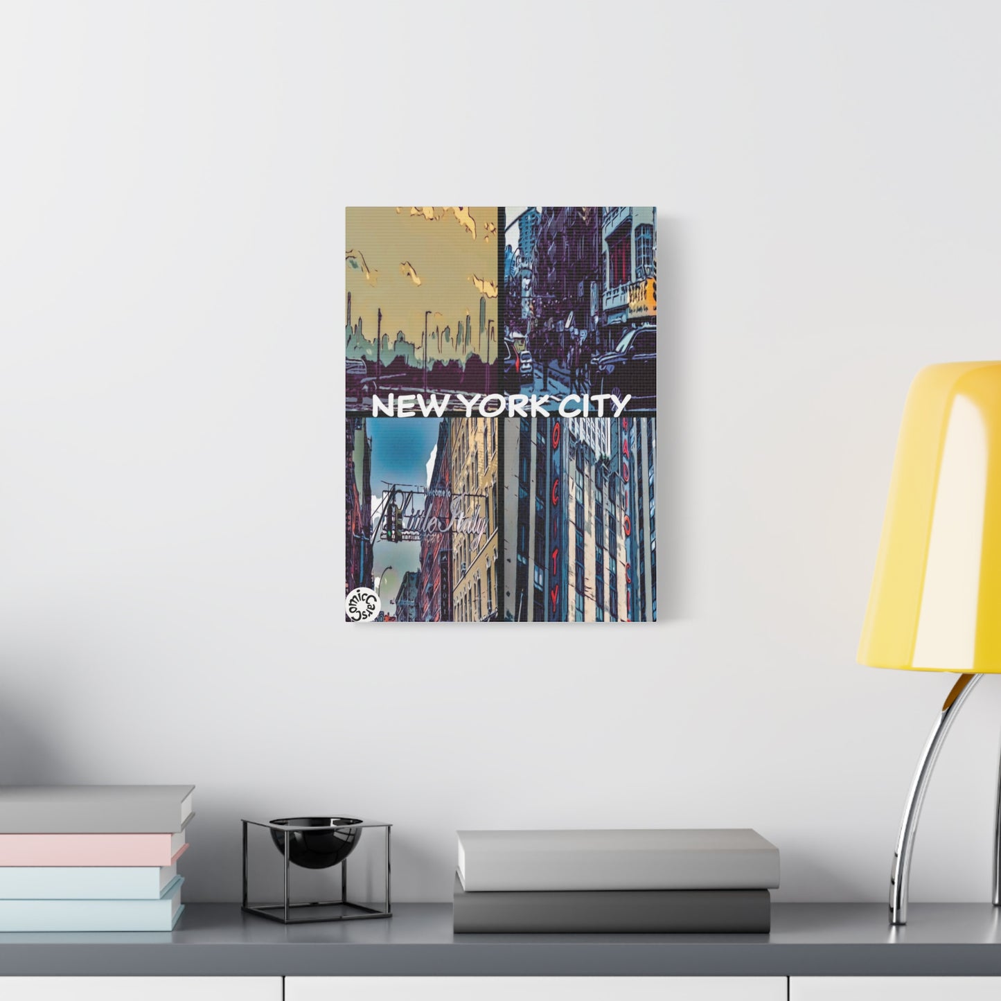 New York City Collection Matte Canvas Wall Art Urban Home Decor