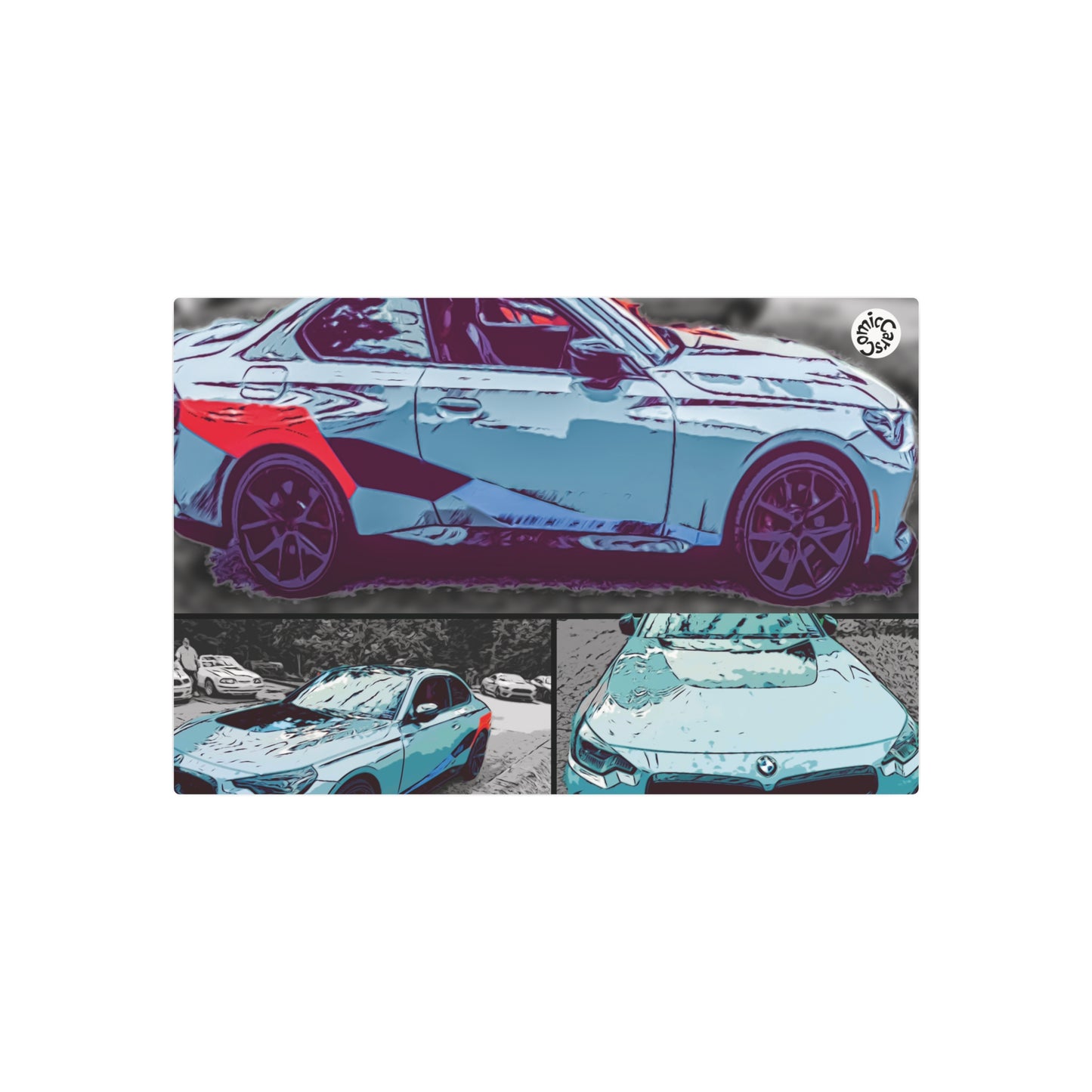 Metal Art Sign German Import Fast Sports Car Design