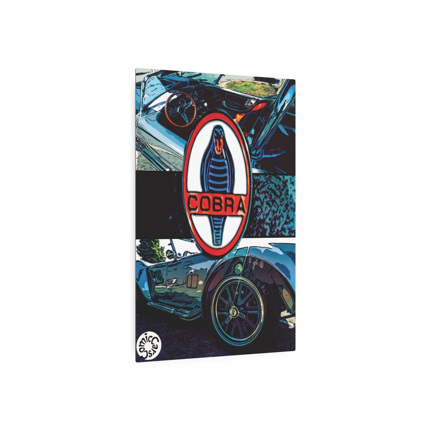 Comic My Ride Metal Art Sign Aluminum Wall Decor with Hanging Hook Multiple Sizes Available