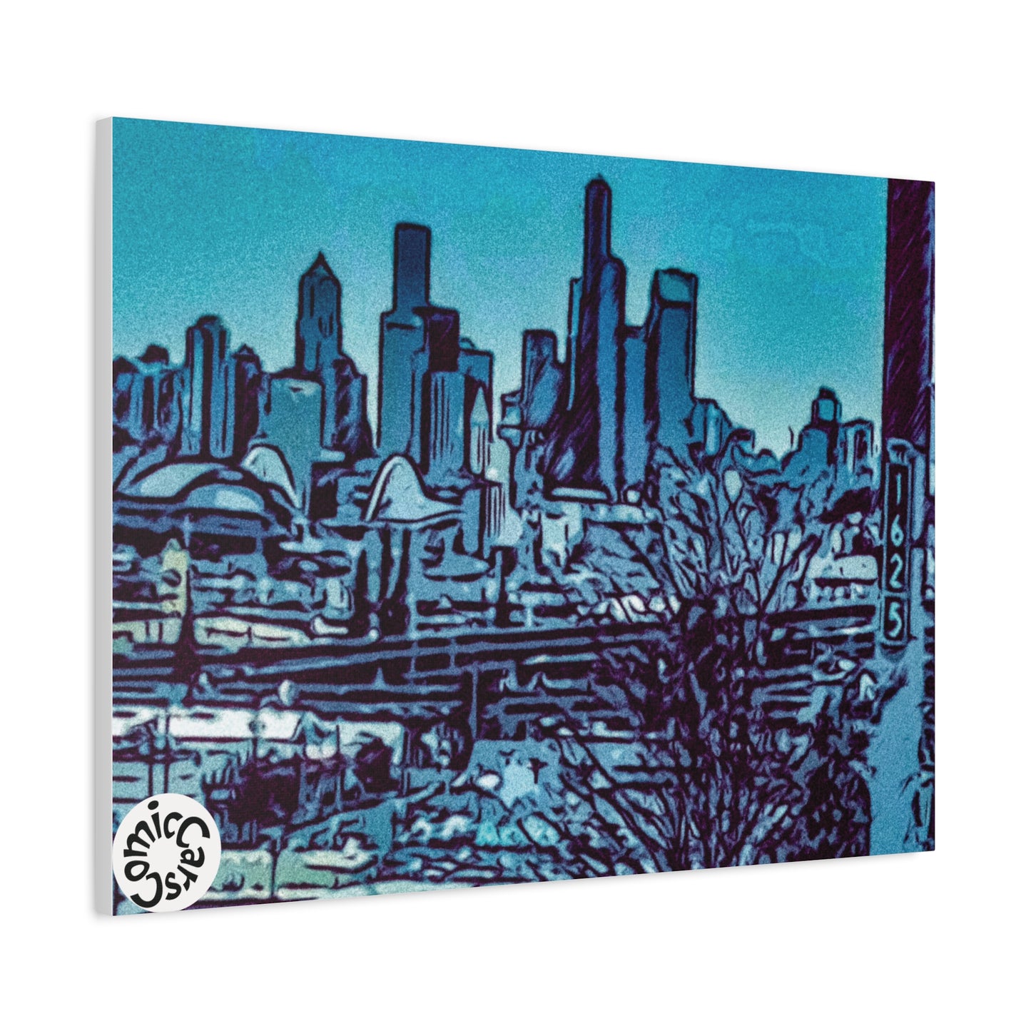 Seattle Cruises City Matte Canvas Wall Art