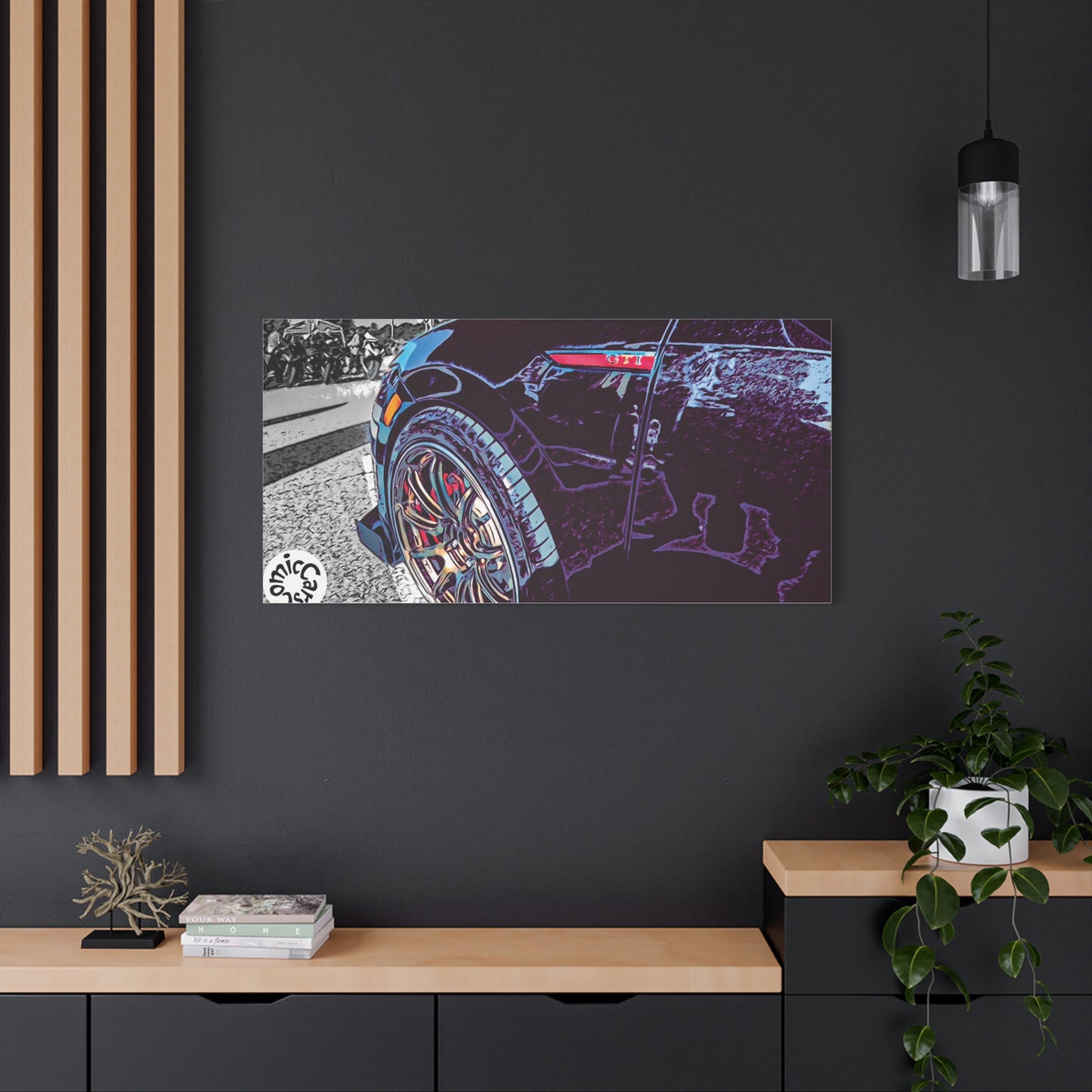 Canvas Print German Import Sports Car Luxury Decor for Car Enthusiasts