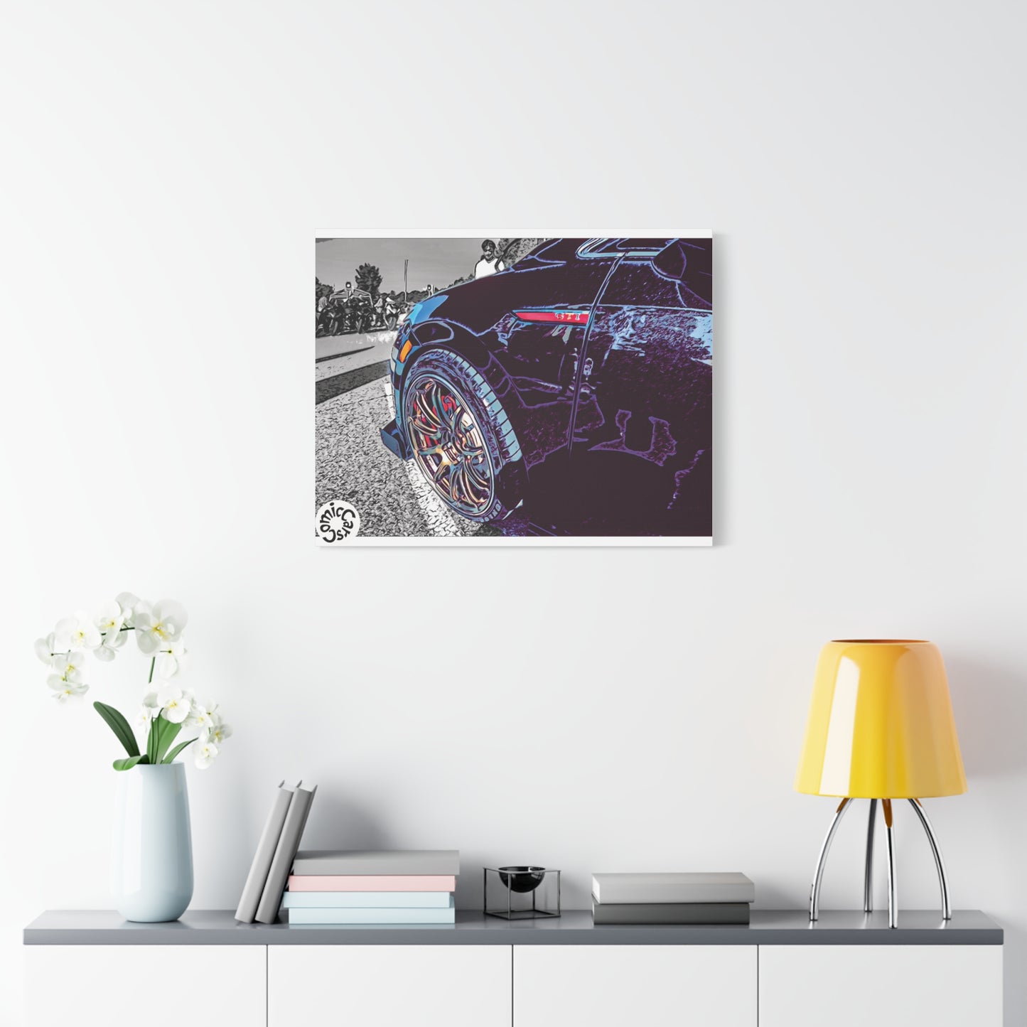 Canvas Print German Import Sports Car Luxury Decor for Car Enthusiasts