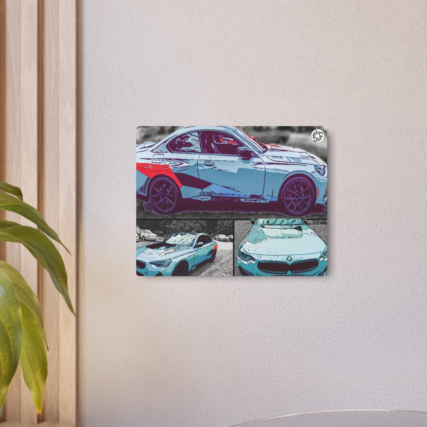 Metal Art Sign German Import Fast Sports Car Design