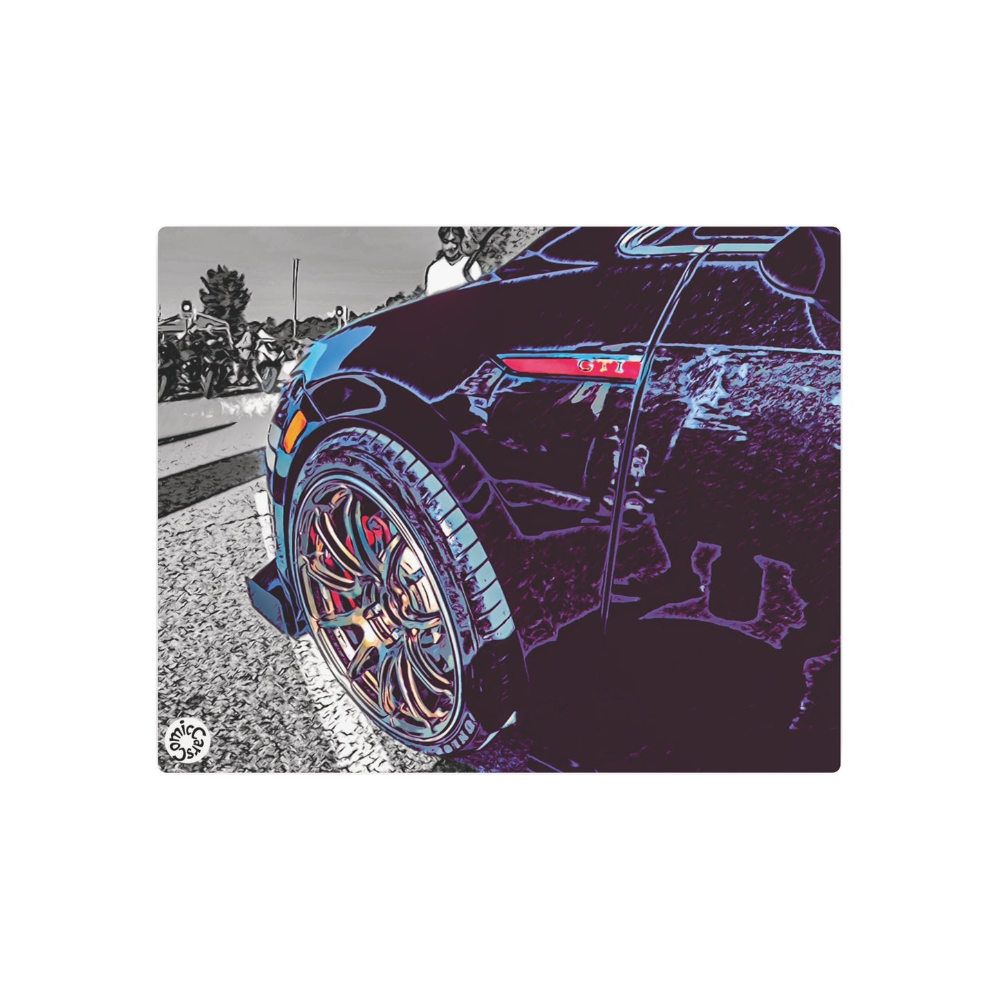 Metal Art Sign German Import Sports Car Wall Decor