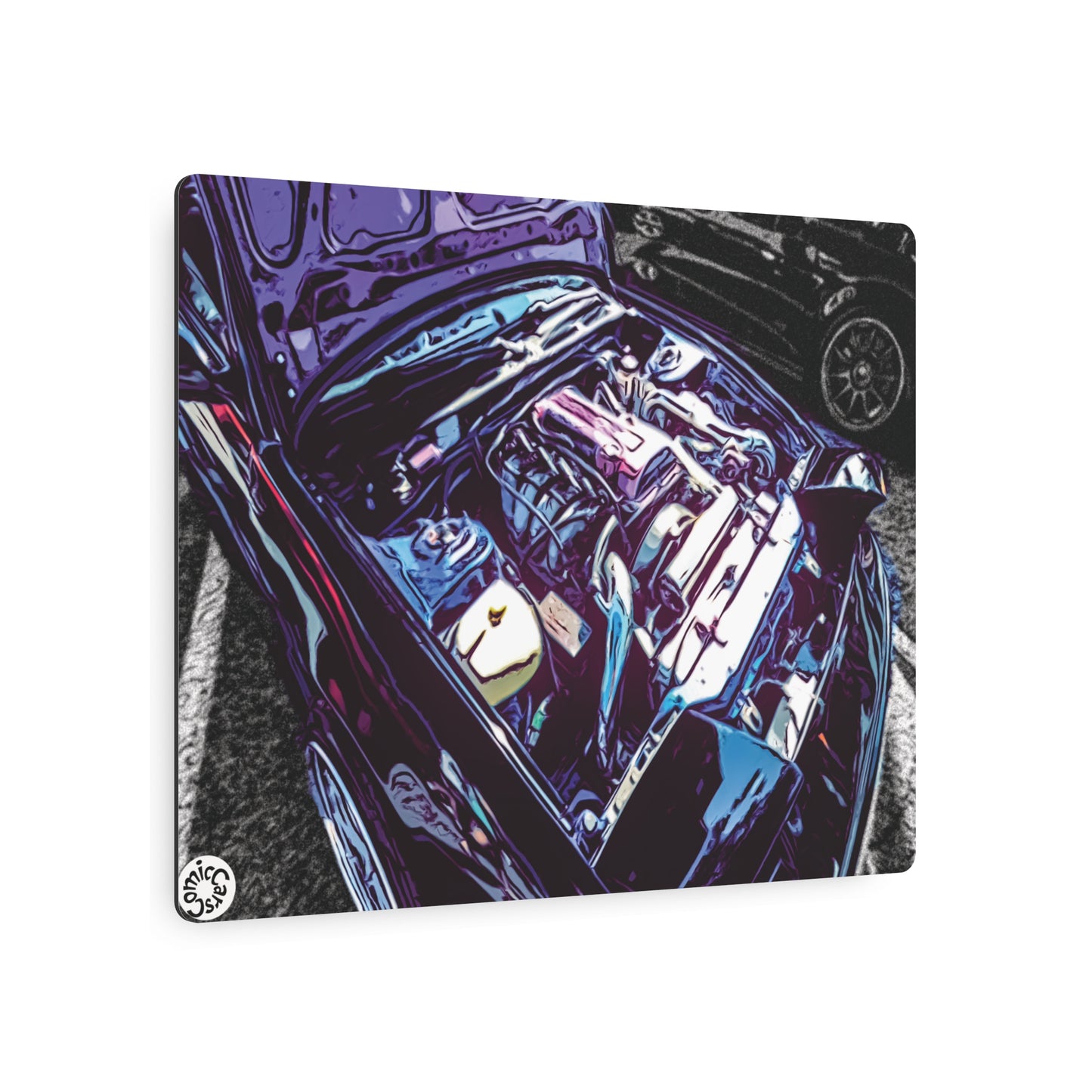 Metal Art Sign Drift Import Car Engine Decor for Garage Man Cave Automotive Theme