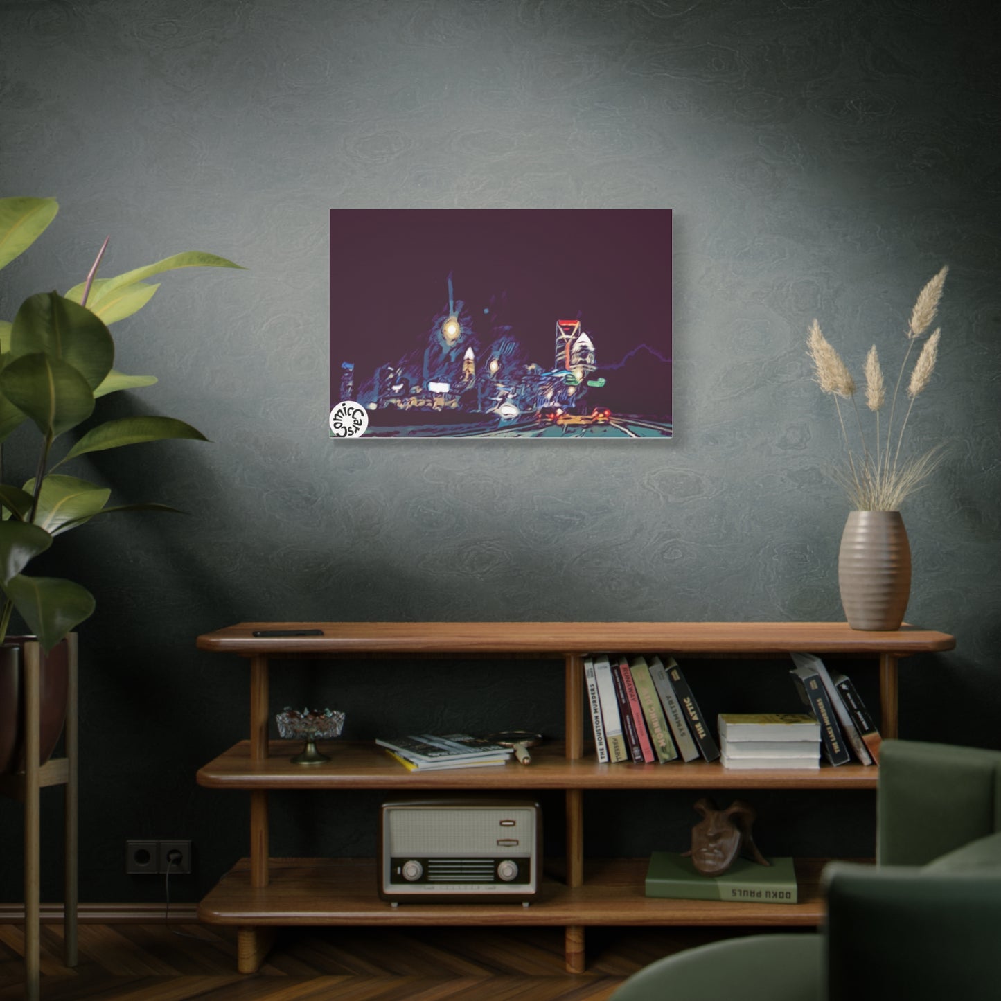 Charlotte Night Cruises City Matte Canvas Wall Art