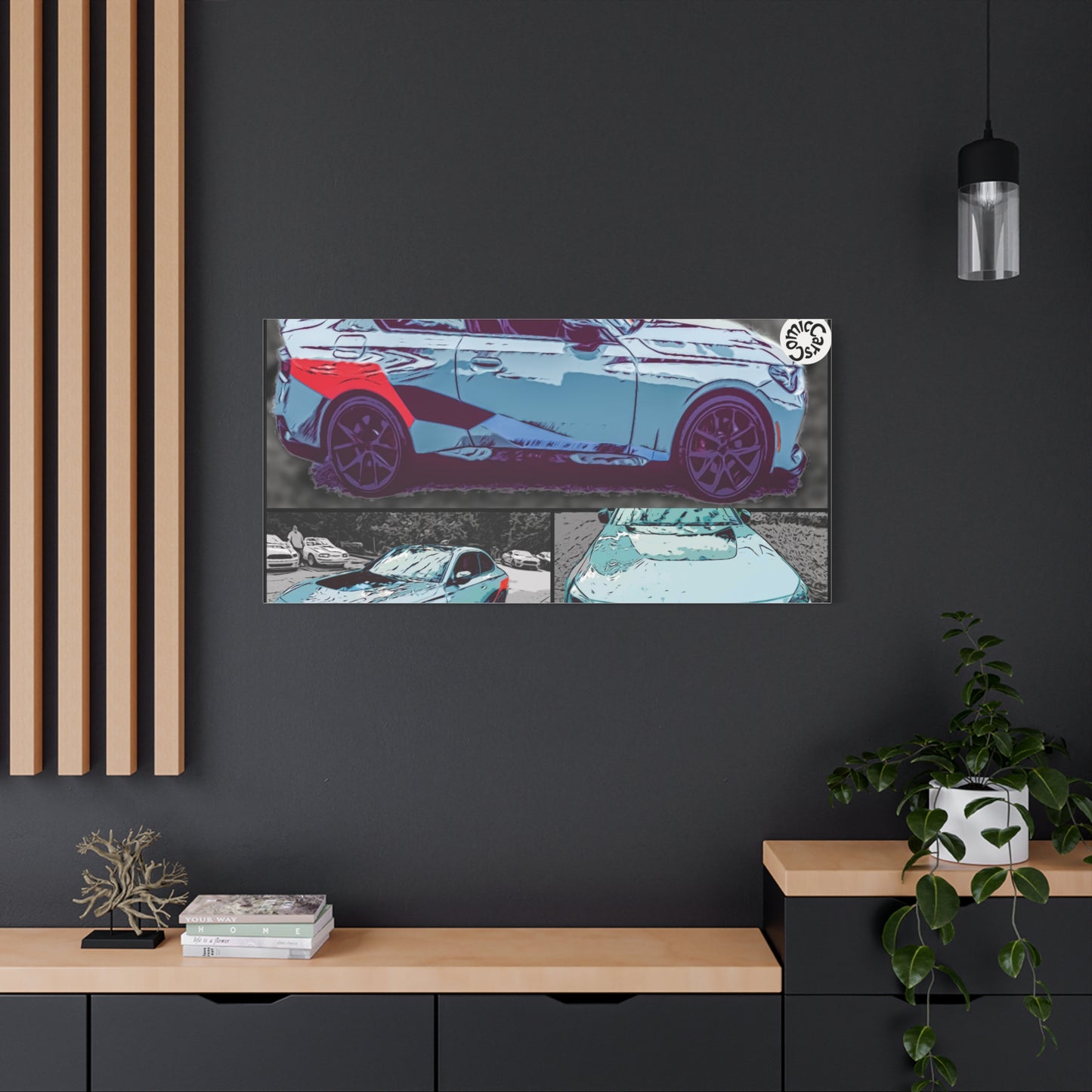 Canvas Print German Sports Car Matte Wall Art Decor