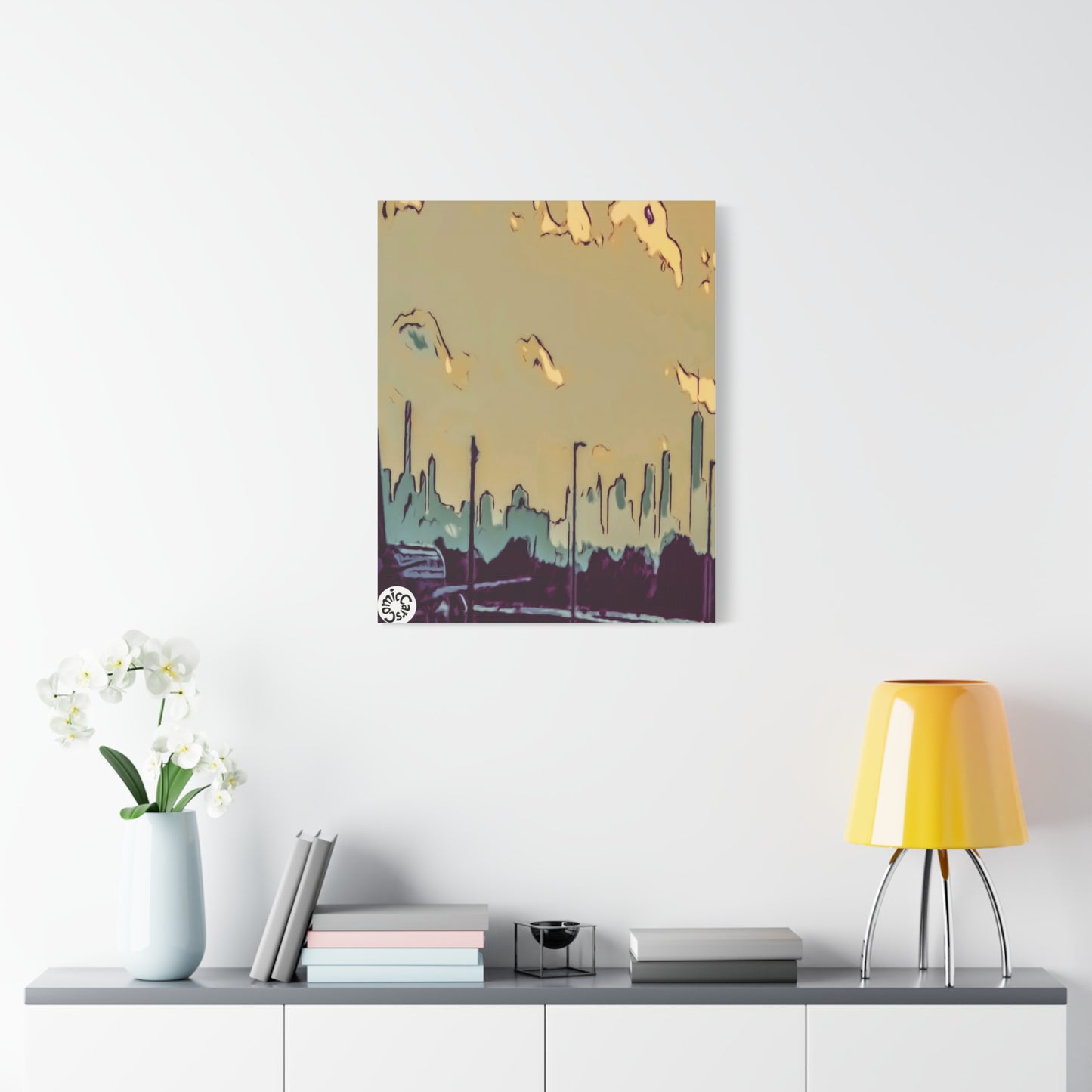 New York City JFK Airport Matte Canvas Wall Art Urban Home Decor