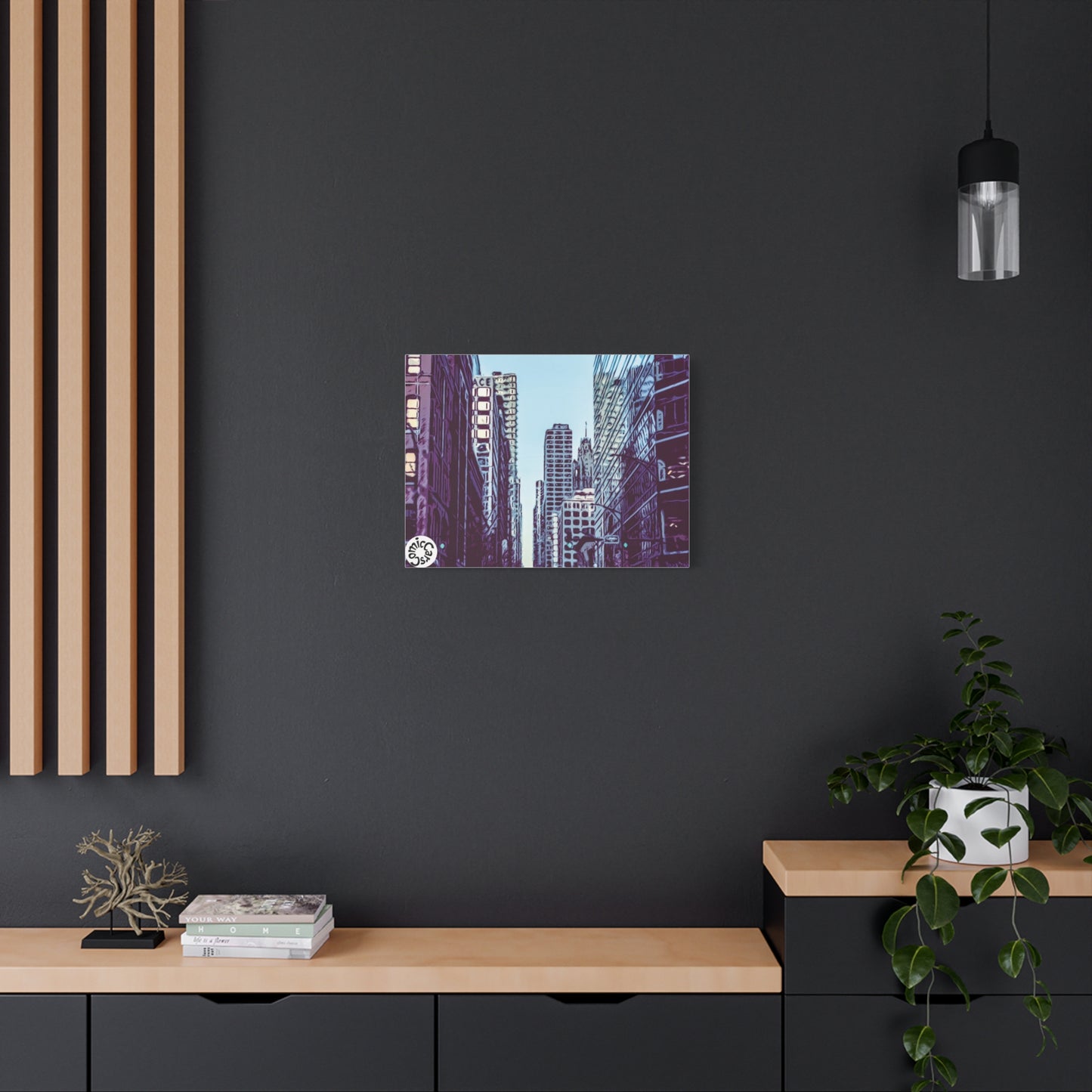 Chi-Town Cruises Matte Canvas Wall Art Urban Decor for Home and Office