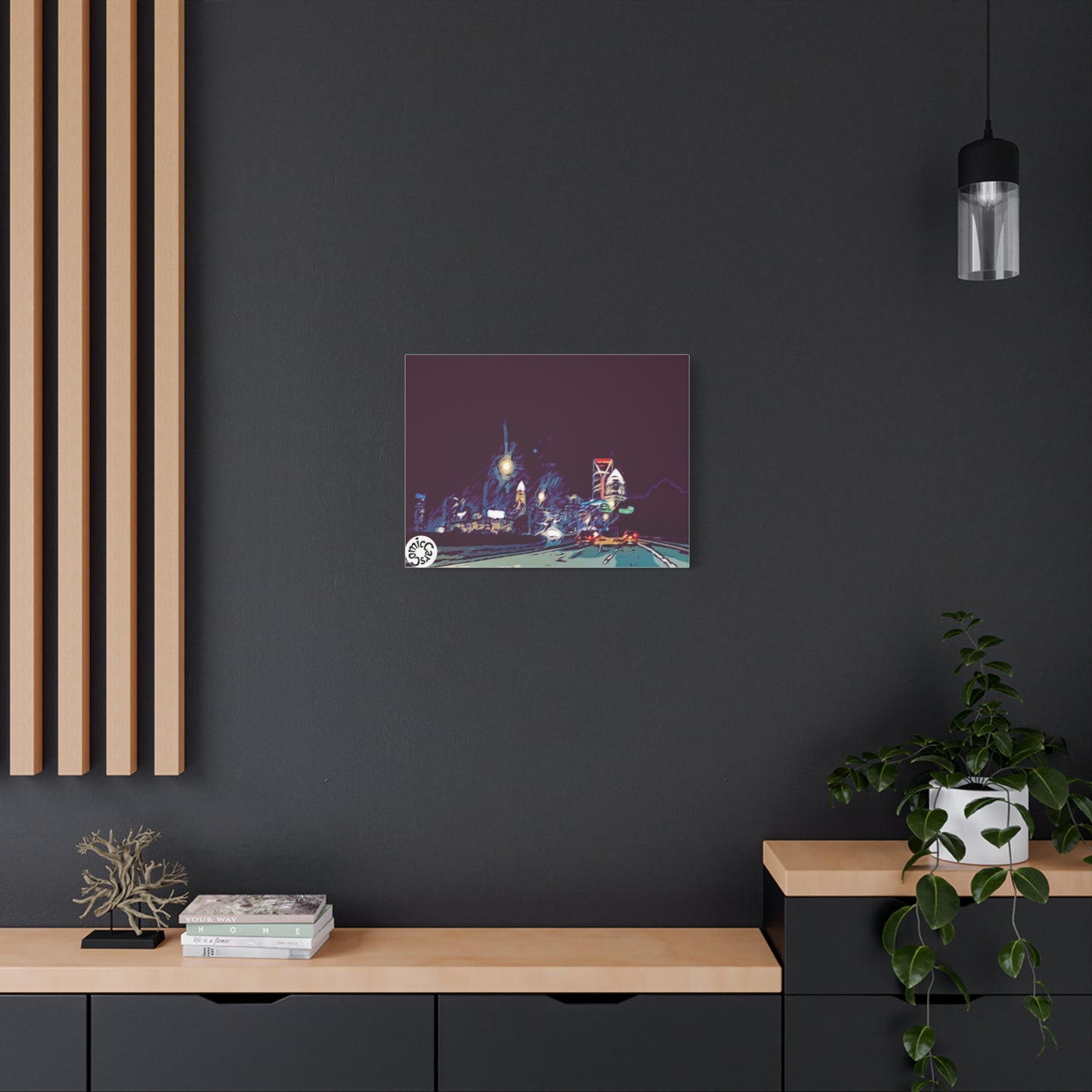 Charlotte Night Cruises City Matte Canvas Wall Art