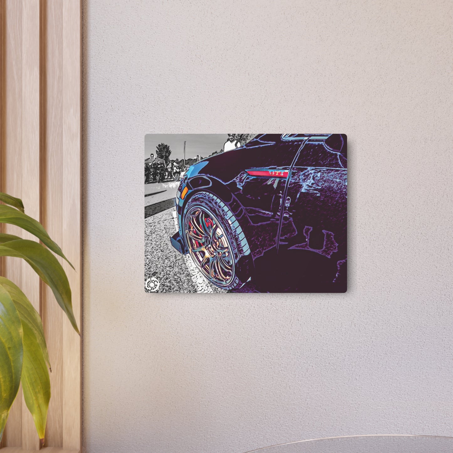 Metal Art Sign German Import Sports Car Wall Decor