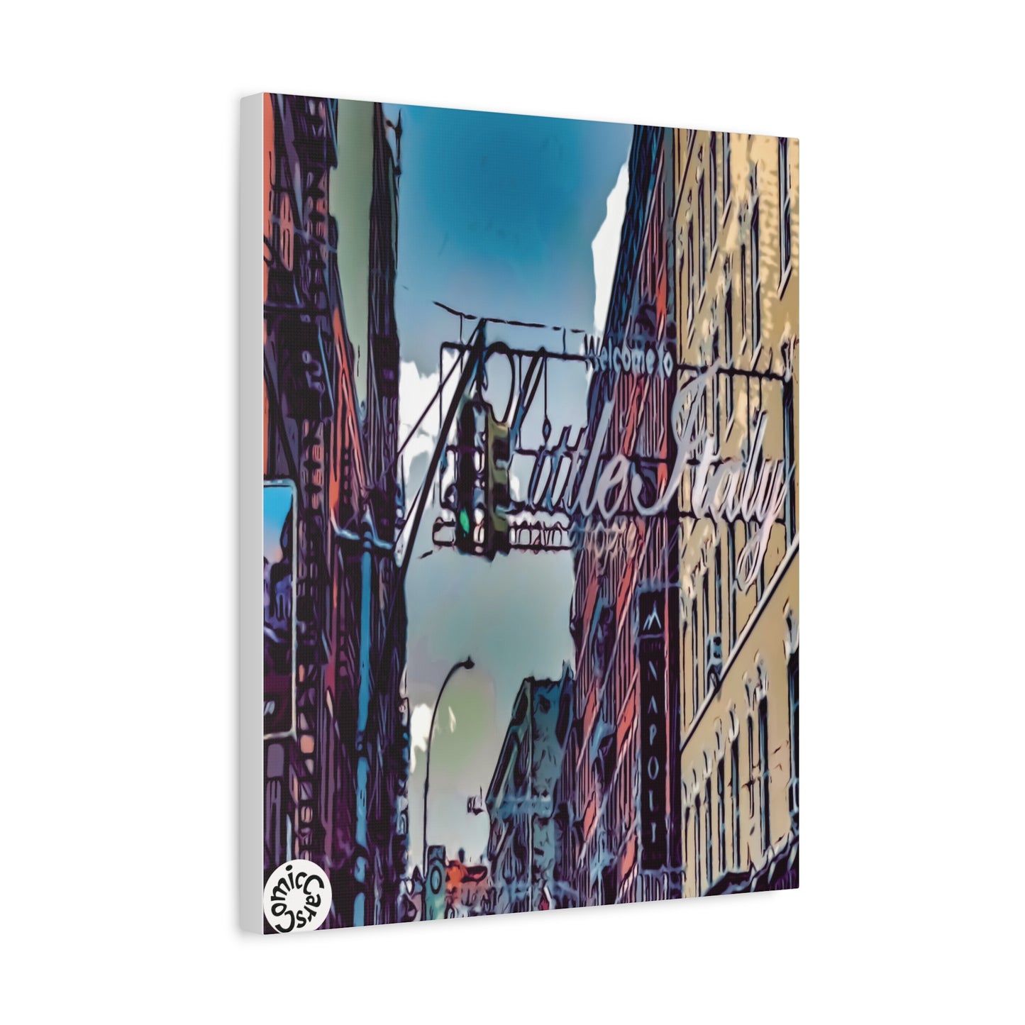 New York City Little Italy Matte Canvas Wall Art Urban Home Decor