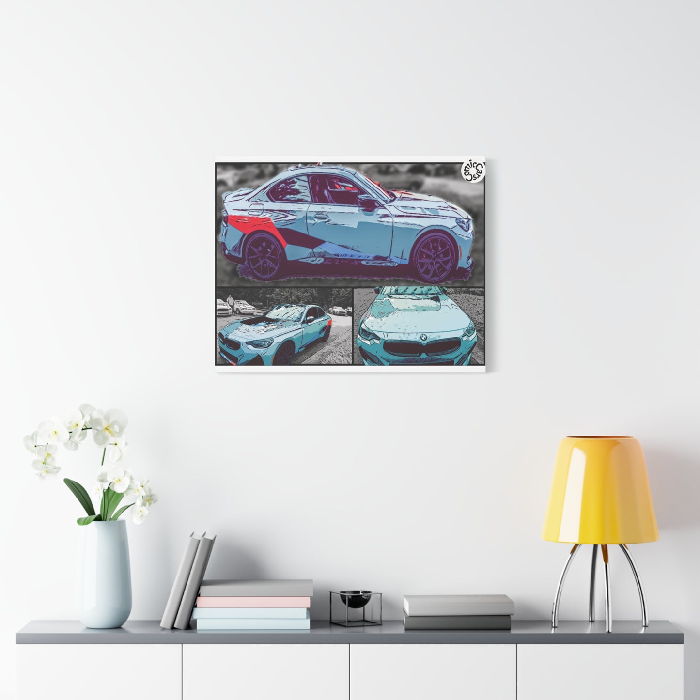 Canvas Print German Sports Car Matte Wall Art Decor