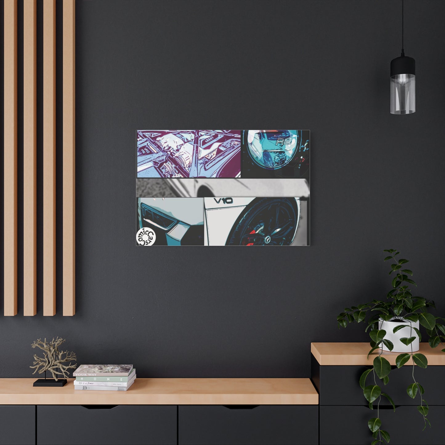 Canvas Print of Fast German Sports Car for Automotive Enthusiasts
