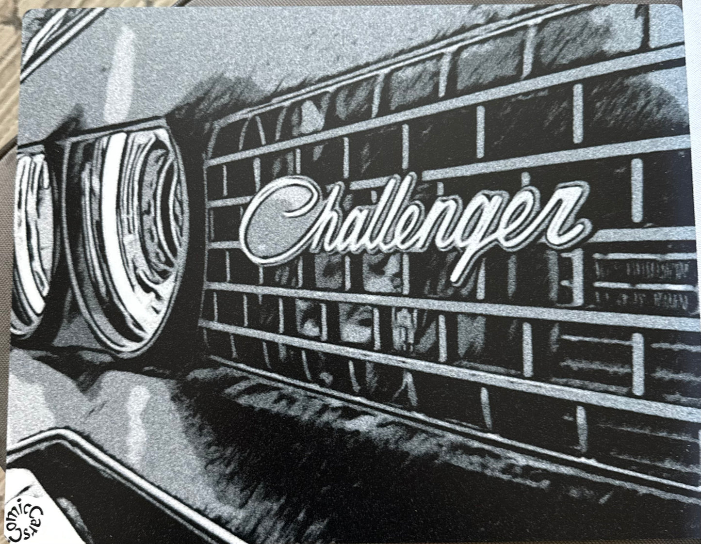 Metal Art Sign Modern Muscle Car Gas Pump Garage Wall Art Black and White Decor