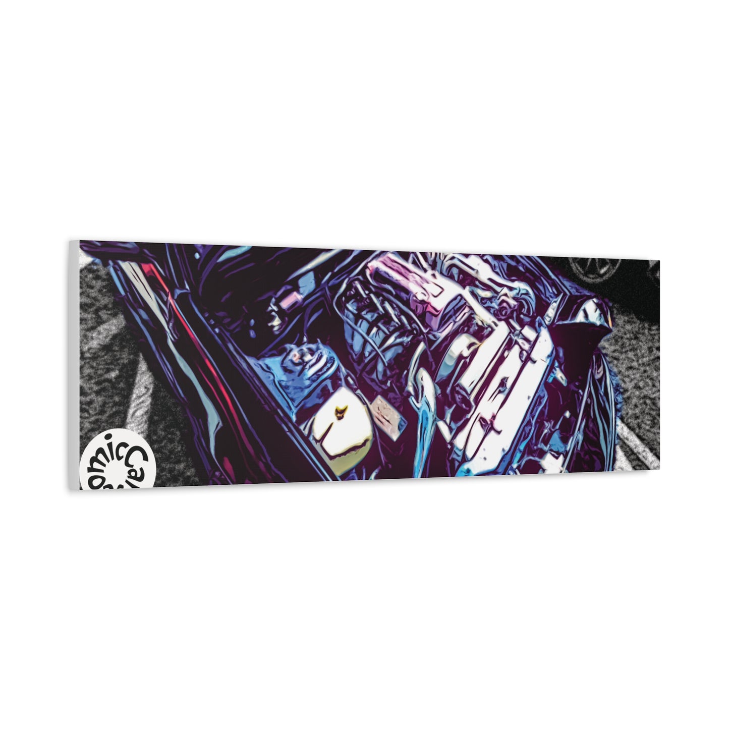 Canvas Wall Art Import Car Drift Engine Matte Canvas Print
