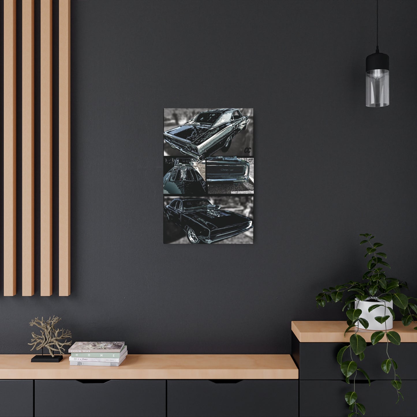 Muscle Car Decor, Metal Art Sign