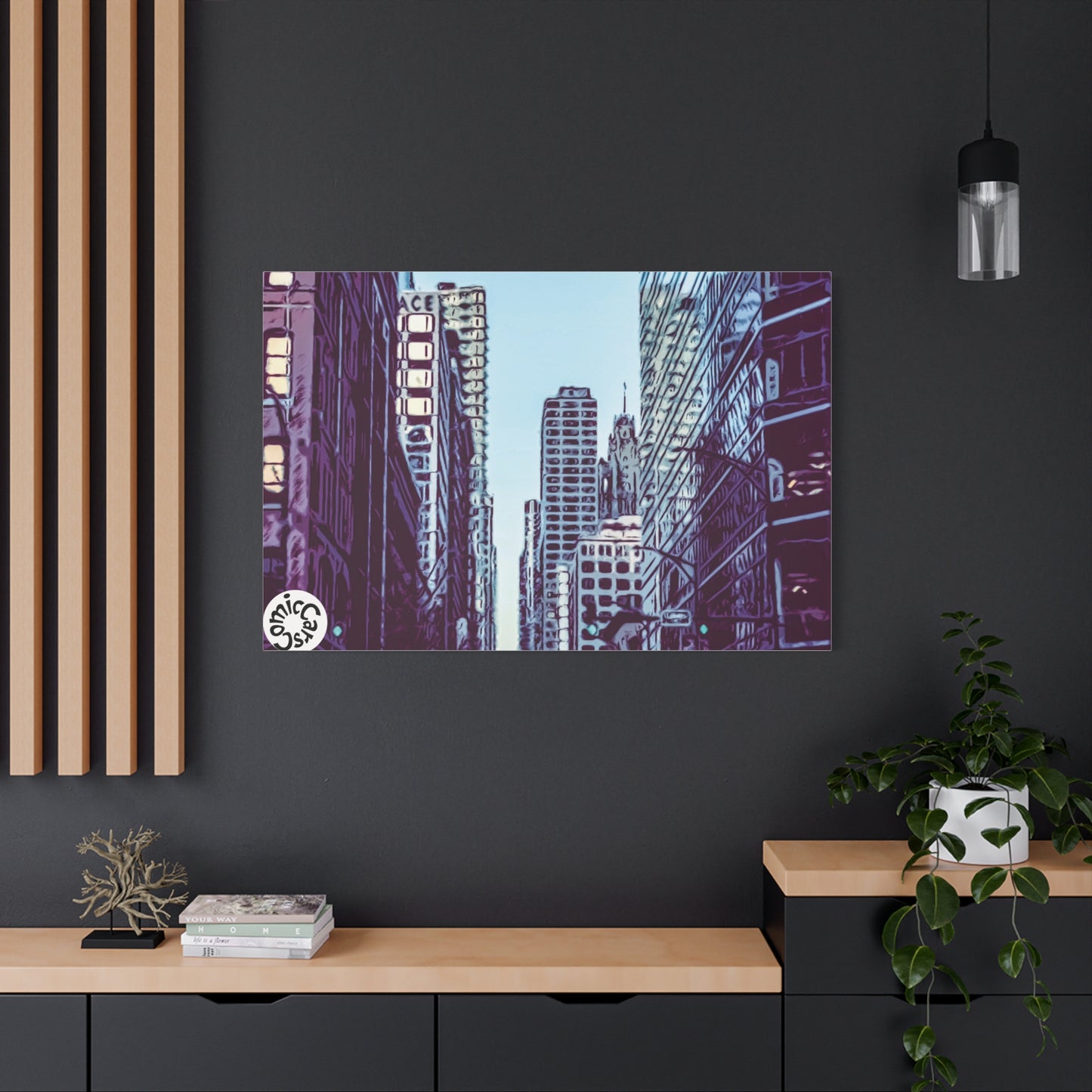 Chi-Town Cruises Matte Canvas Wall Art Urban Decor for Home and Office