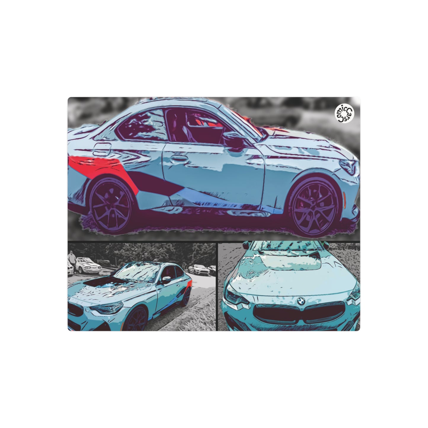 Metal Art Sign German Import Fast Sports Car Design