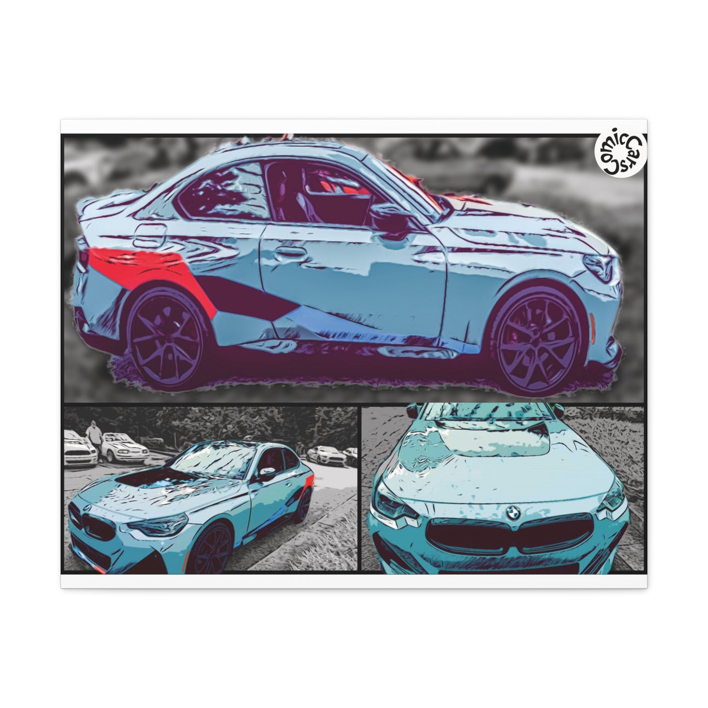 Canvas Print German Sports Car Matte Wall Art Decor