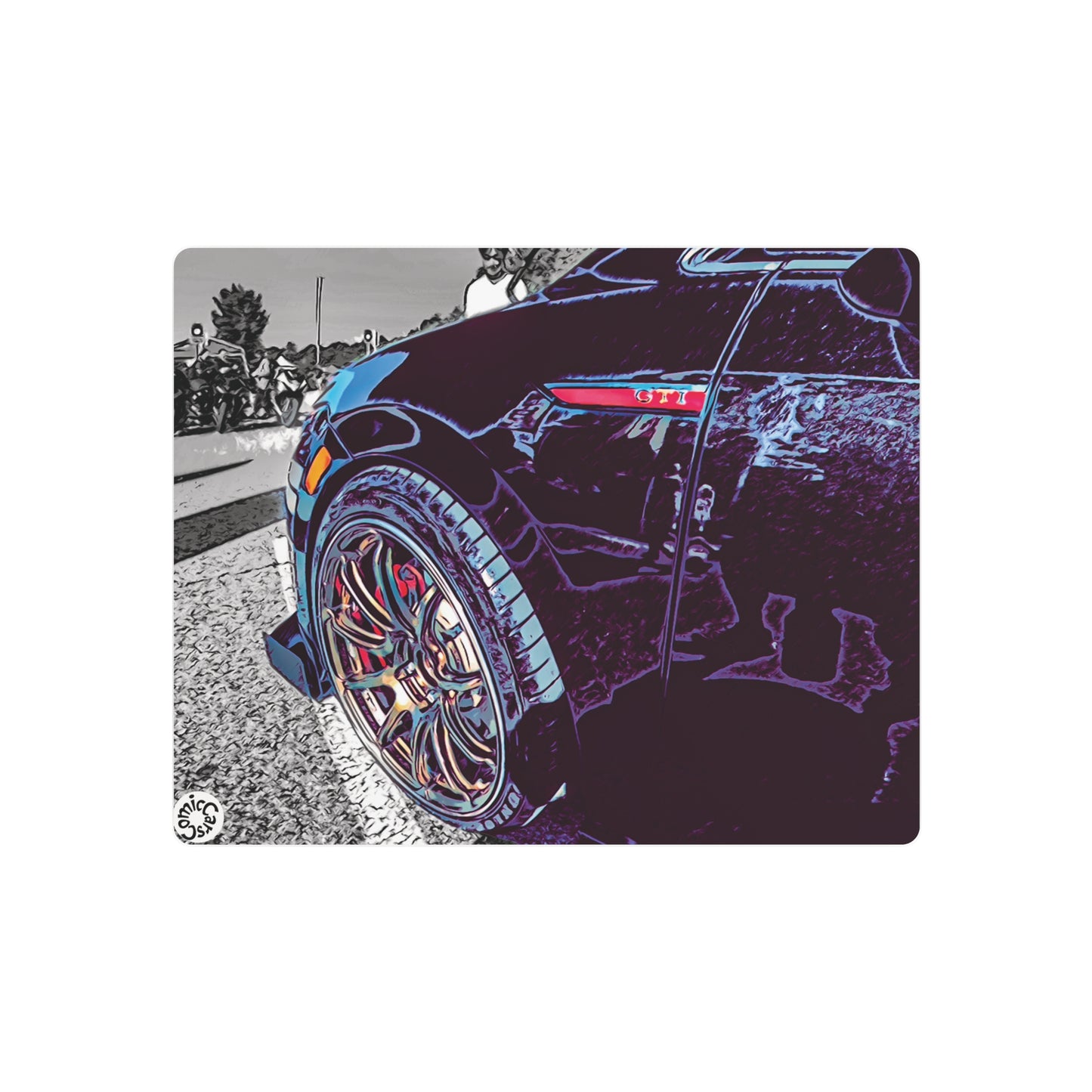 Metal Art Sign German Import Sports Car Wall Decor