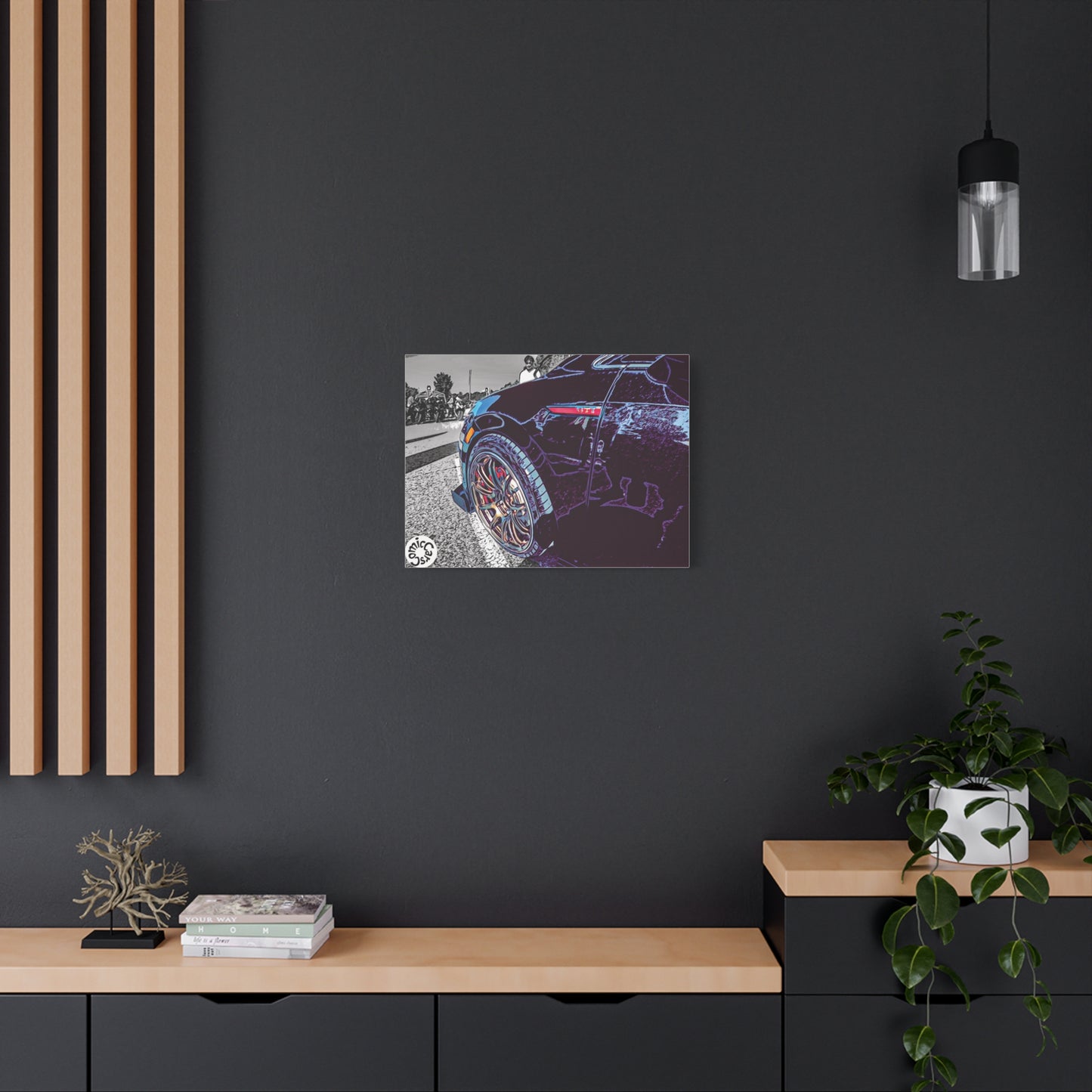 Canvas Print German Import Sports Car Luxury Decor for Car Enthusiasts