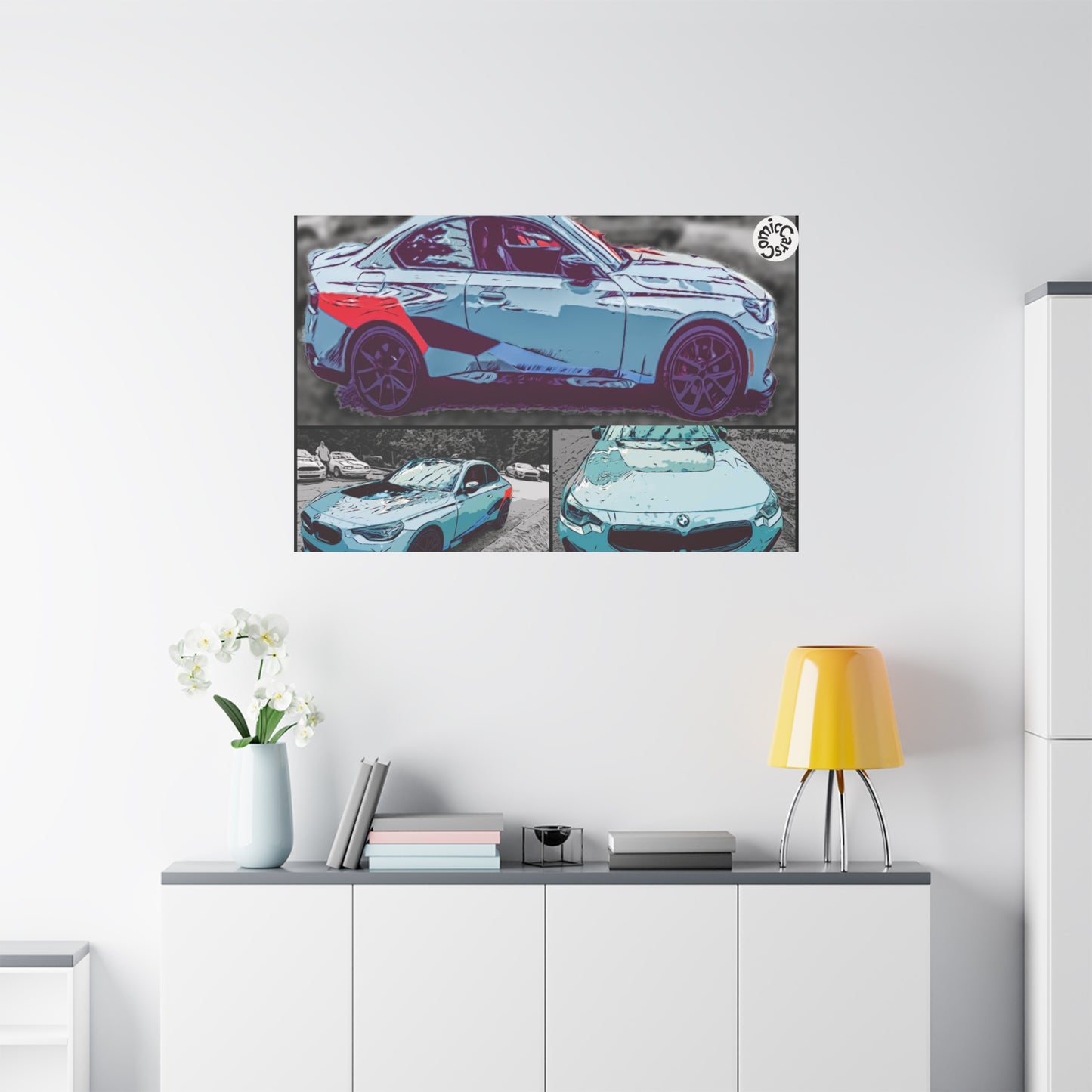 Canvas Print German Sports Car Matte Wall Art Decor