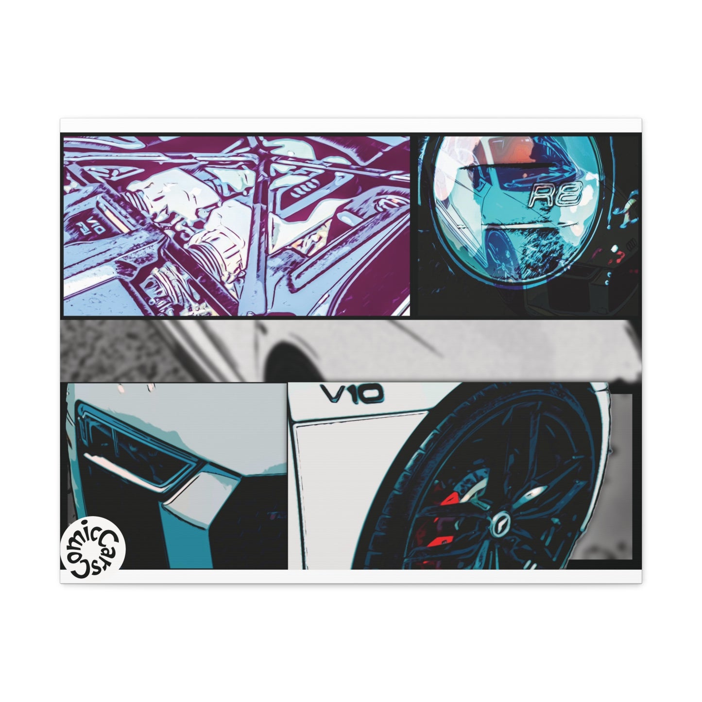 Canvas Print of Fast German Sports Car for Automotive Enthusiasts
