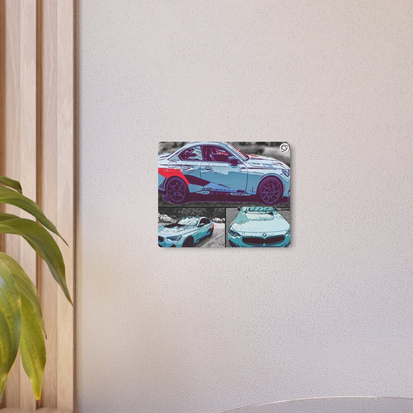 Metal Art Sign German Import Fast Sports Car Design