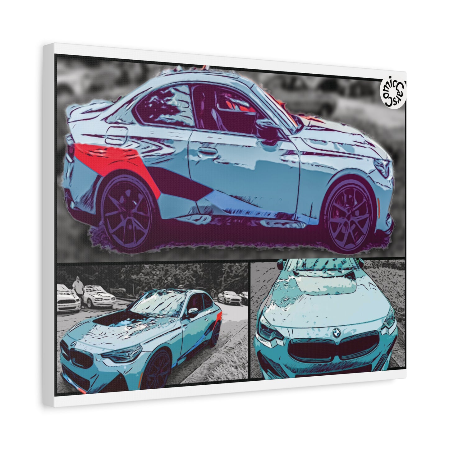 Canvas Print German Sports Car Matte Wall Art Decor