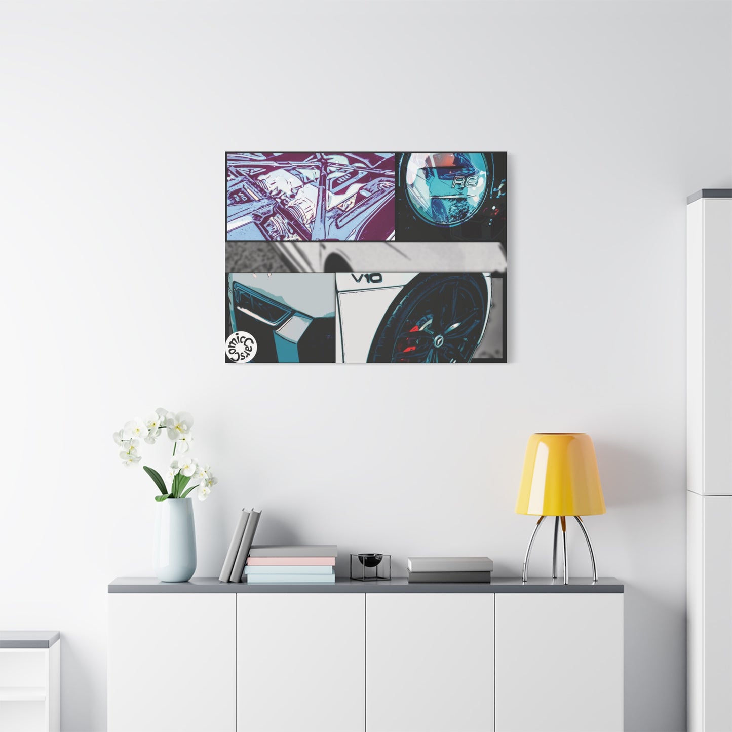 Canvas Print of Fast German Sports Car for Automotive Enthusiasts