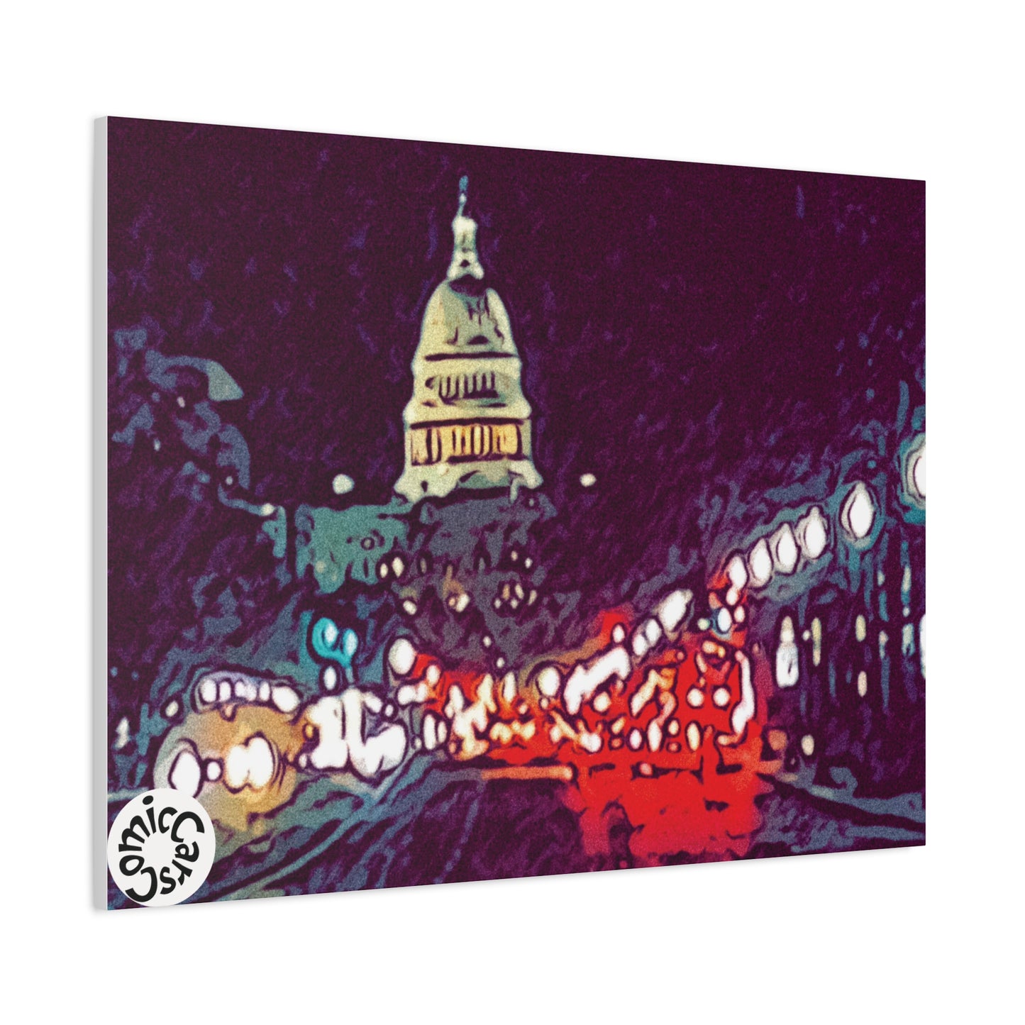 Washington DC Cityscape Matte Canvas Wall Art