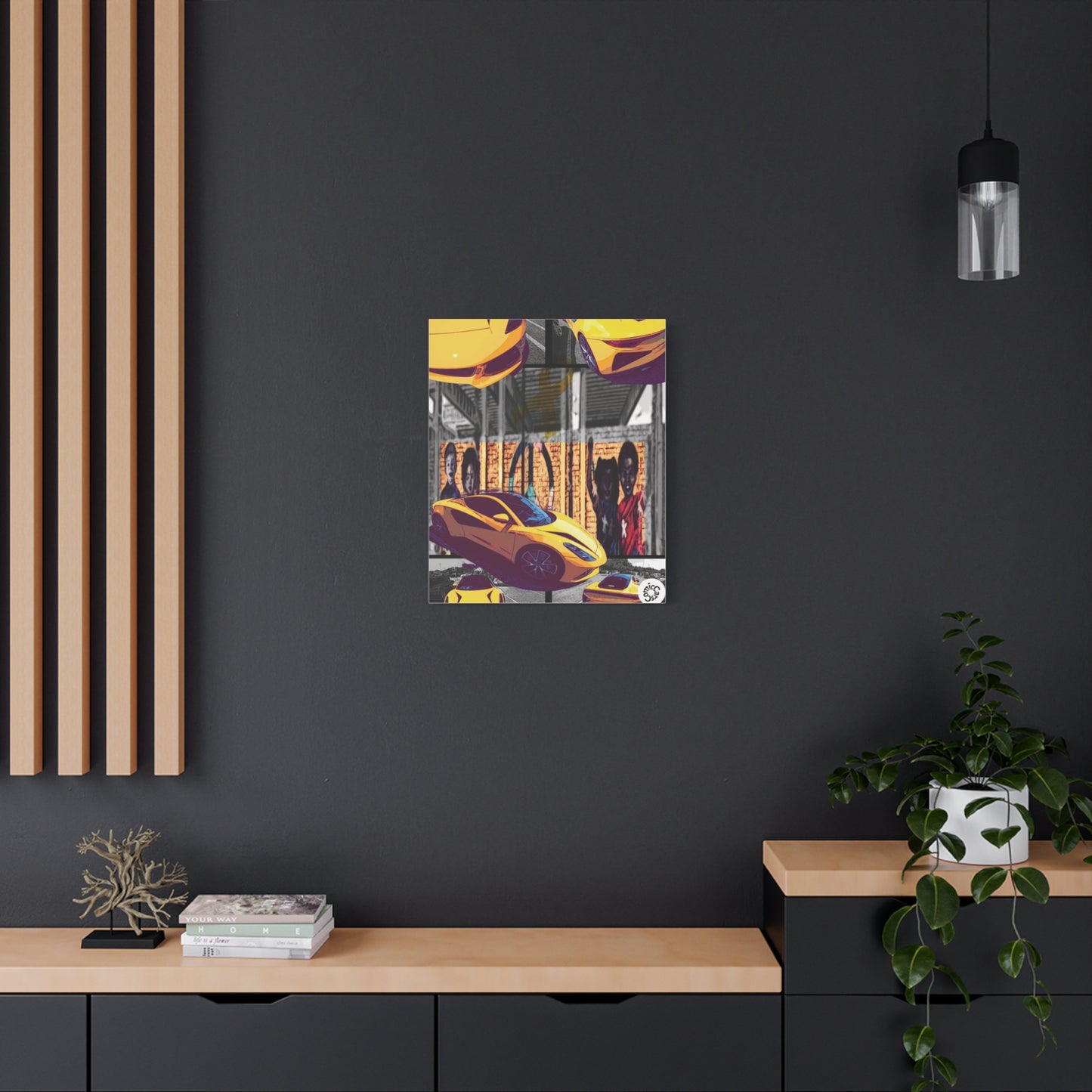 Childhood Cancer Awareness Exotic Car Canvas Art, Automotive Wall Decor, Garage Wall Art, Car Prints