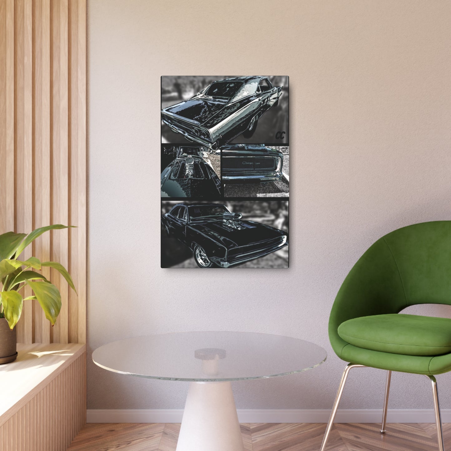 Muscle Car Decor, Metal Art Sign
