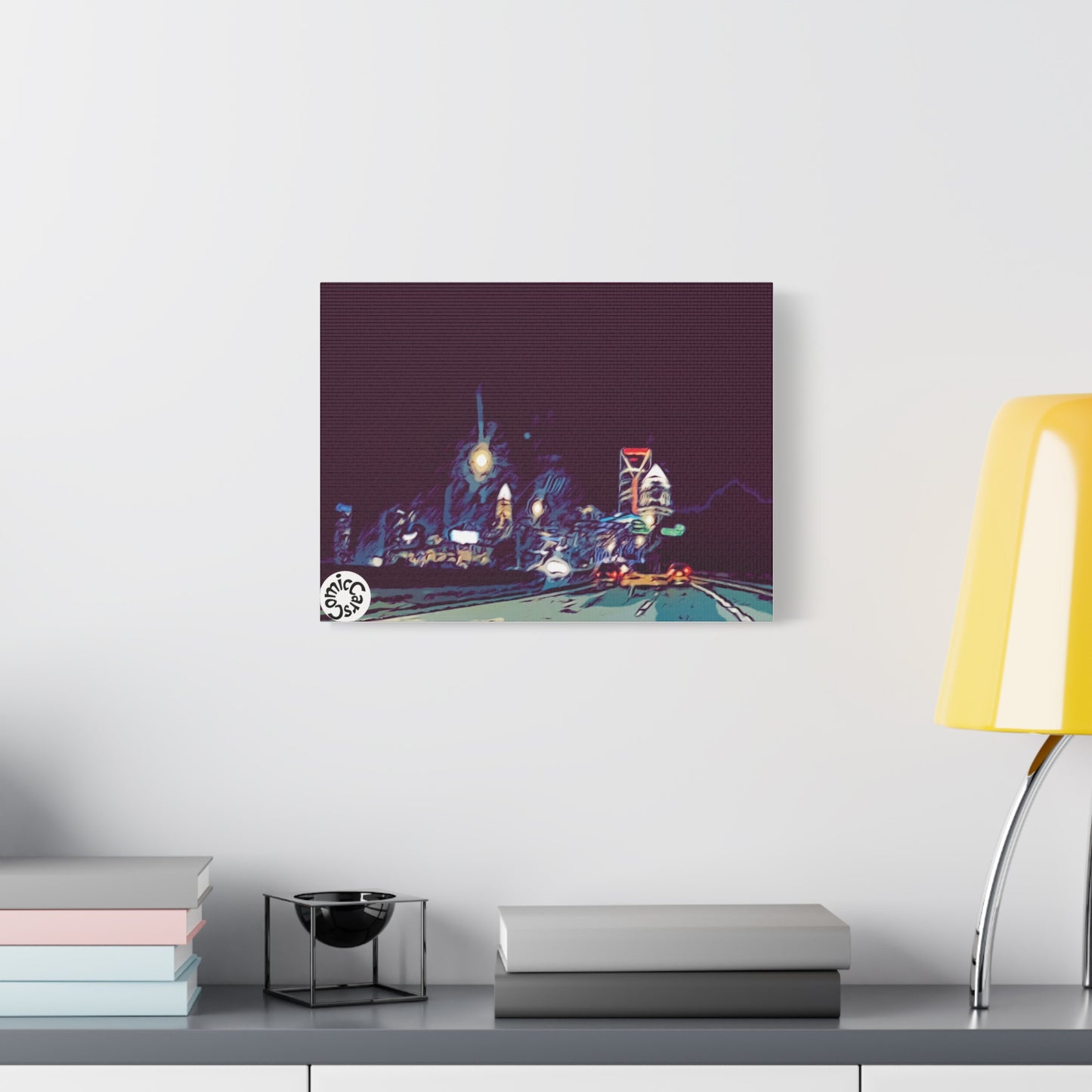 Charlotte Night Cruises City Matte Canvas Wall Art