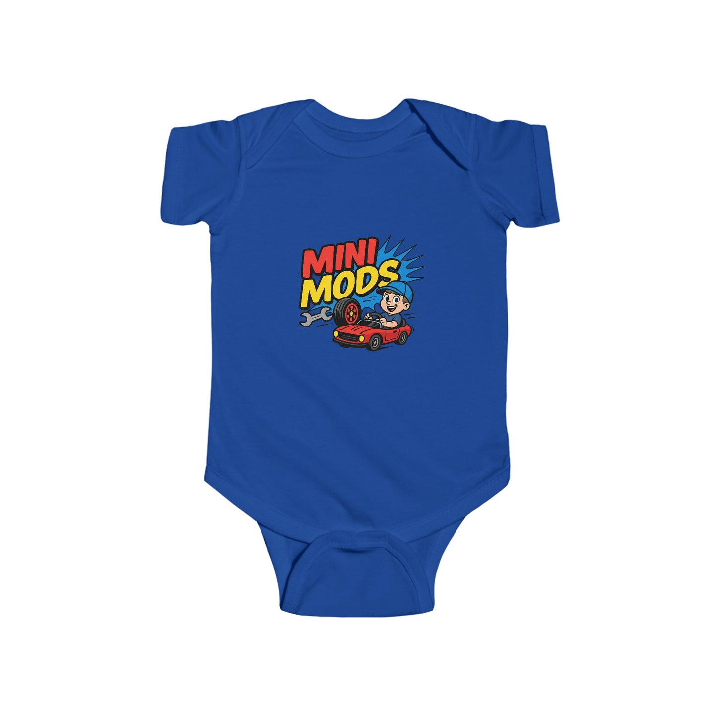 Playful Toddler Bodysuit with 'Mini Mods' Graphic