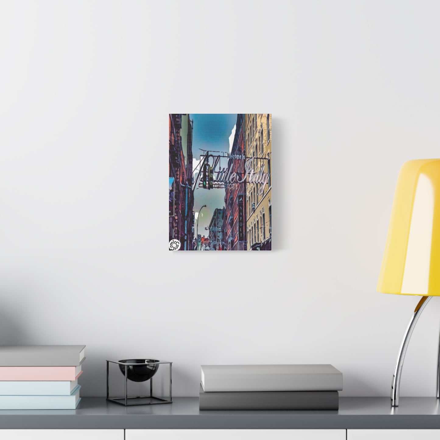 New York City Little Italy Matte Canvas Wall Art Urban Home Decor