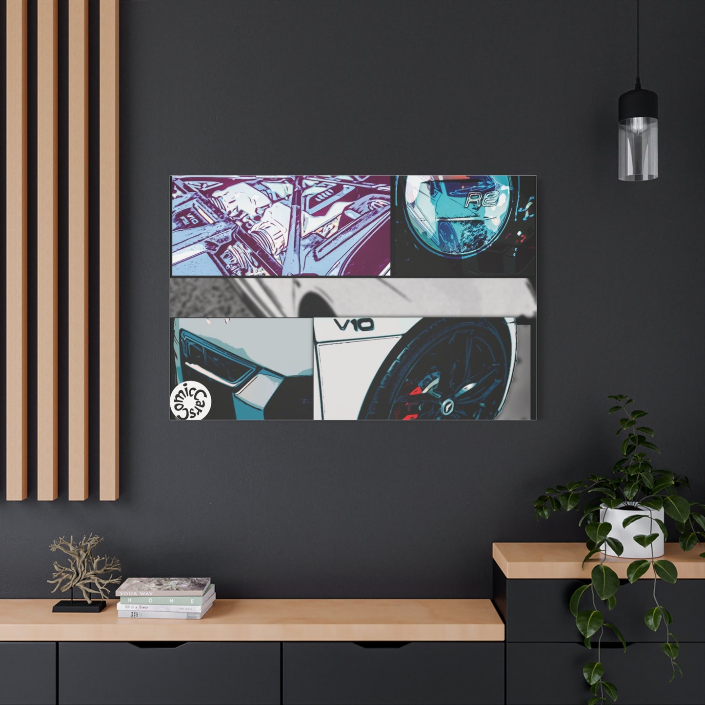 Canvas Print of Fast German Sports Car for Automotive Enthusiasts